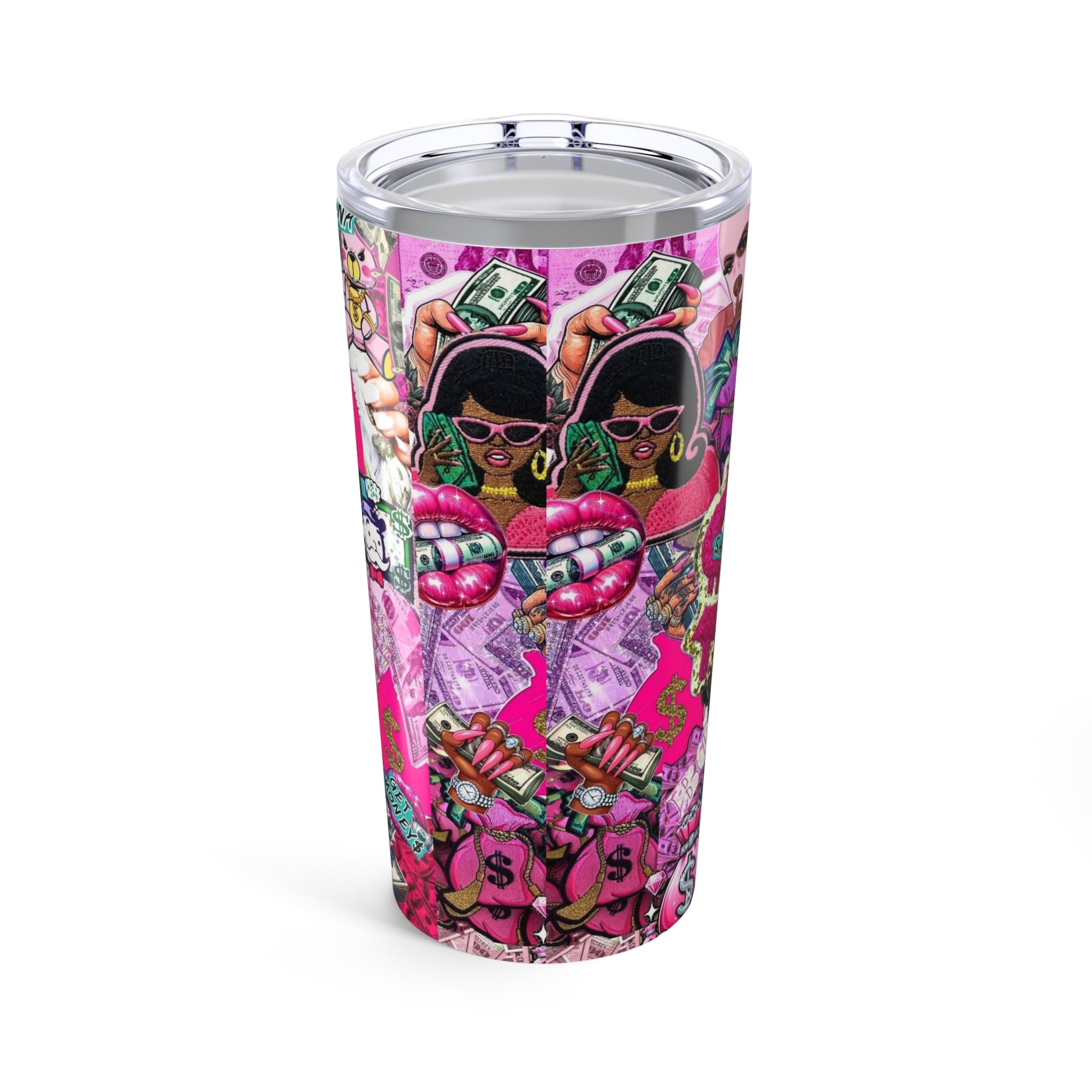 Vibrant Money Vibes Tumbler 20oz - Stylish Pink Drinkware for Money Lovers