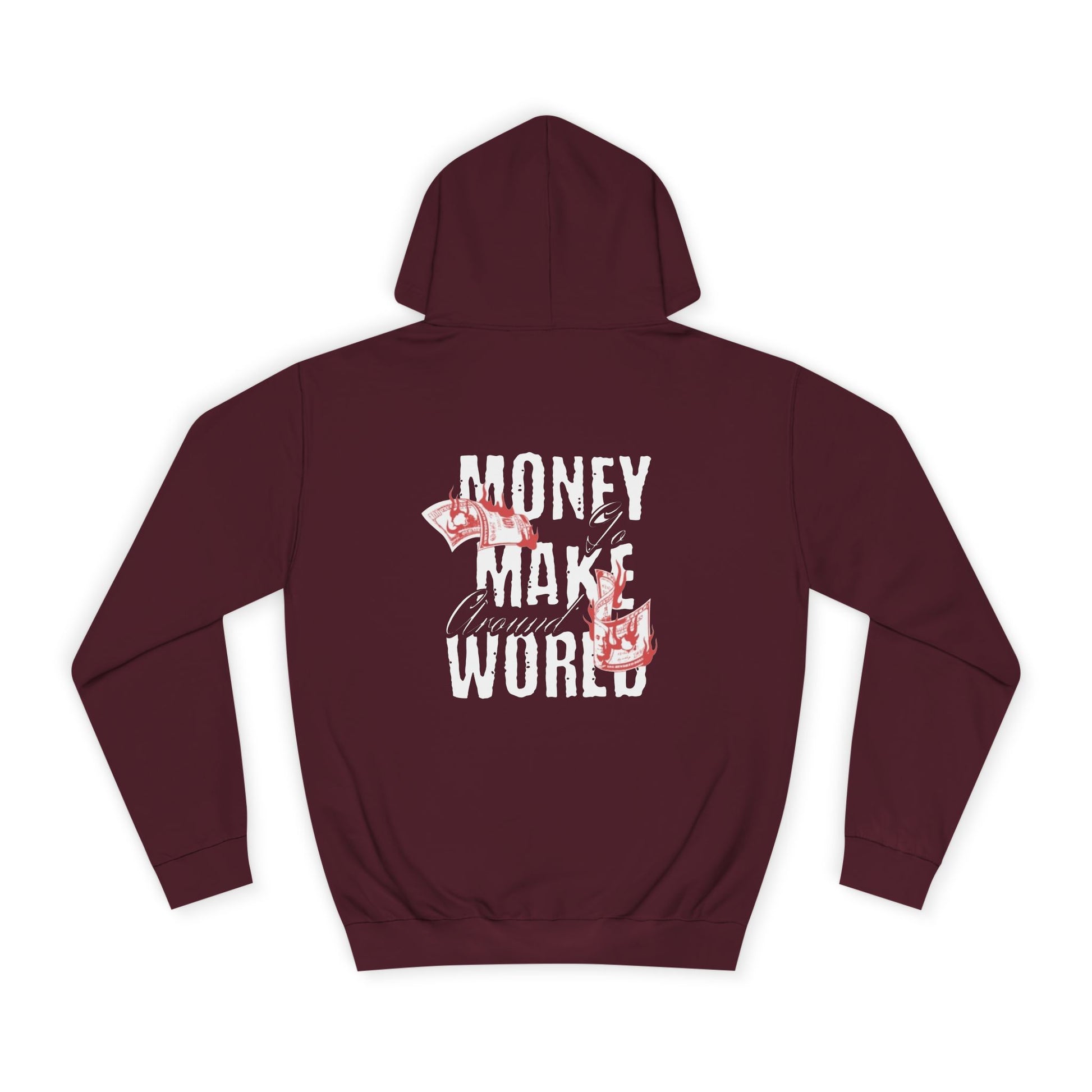 Men's Money Hoodie - "World's Problem" Graphic Sweatshirt for Students