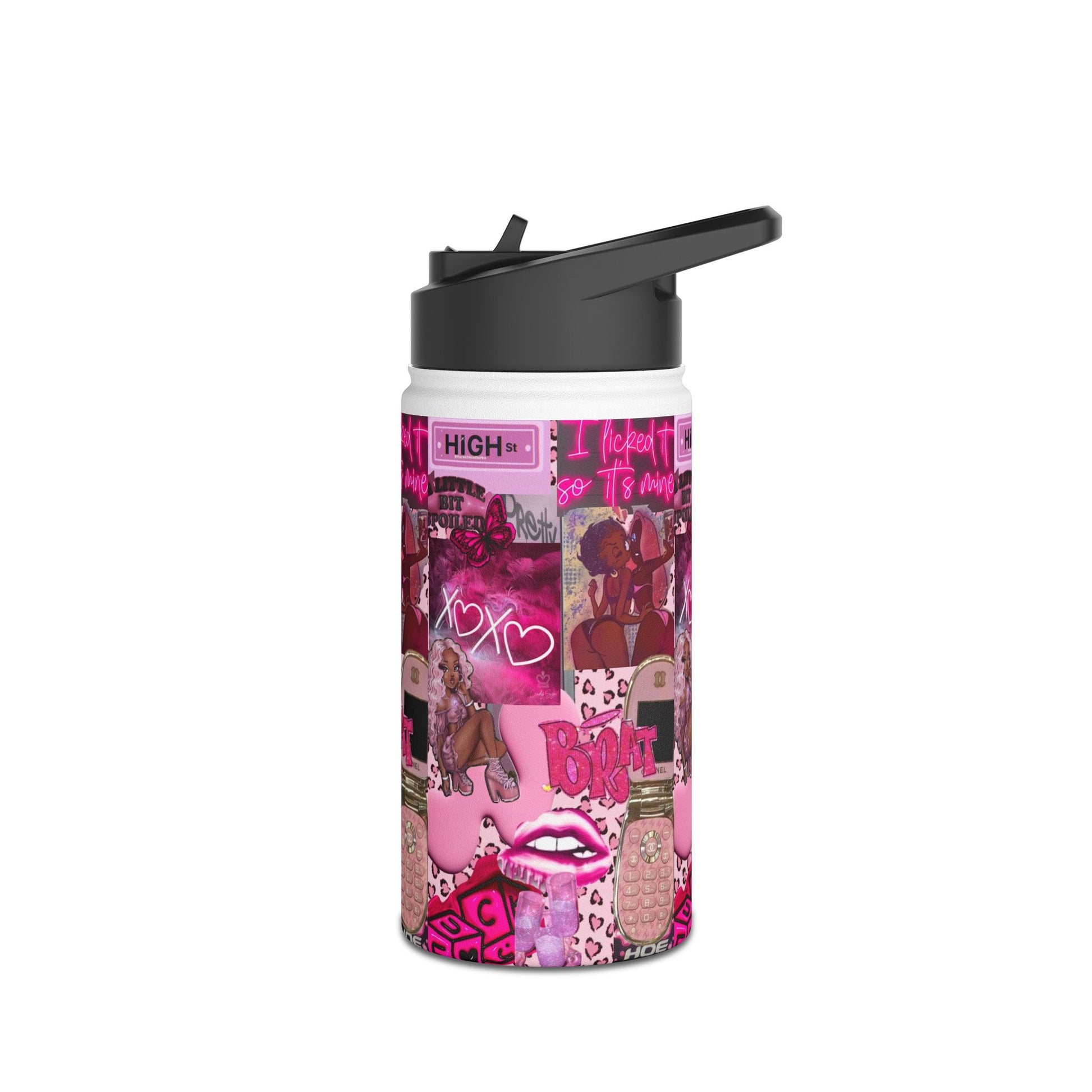 Chic Pink Stainless Steel Water Bottle - Trendy & Stylish for Everyday Use