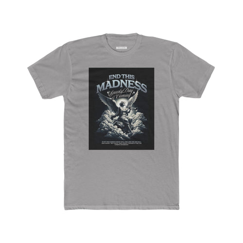 End This Madness Male Cotton Crew Tee - Graphic T-Shirt for Casual Wear