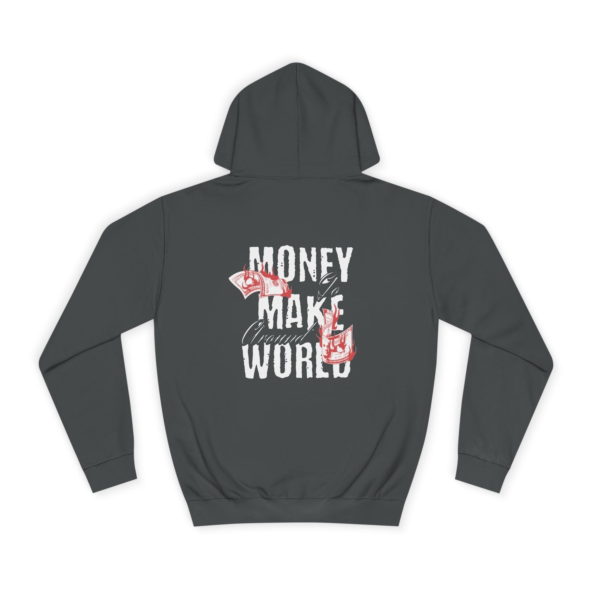 Men's Money Hoodie - "World's Problem" Graphic Sweatshirt for Students
