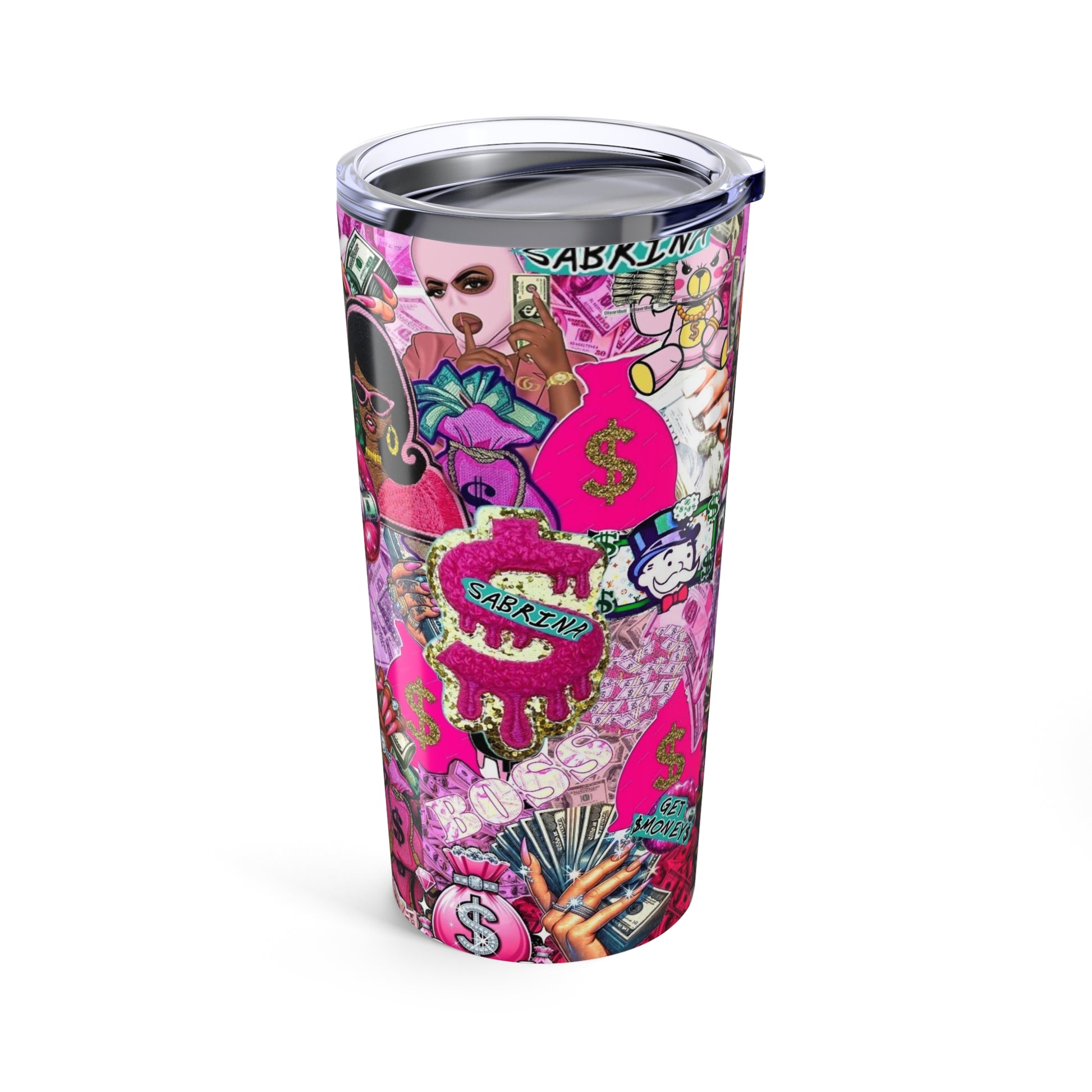 Vibrant Money Vibes Tumbler 20oz - Stylish Pink Drinkware for Money Lovers
