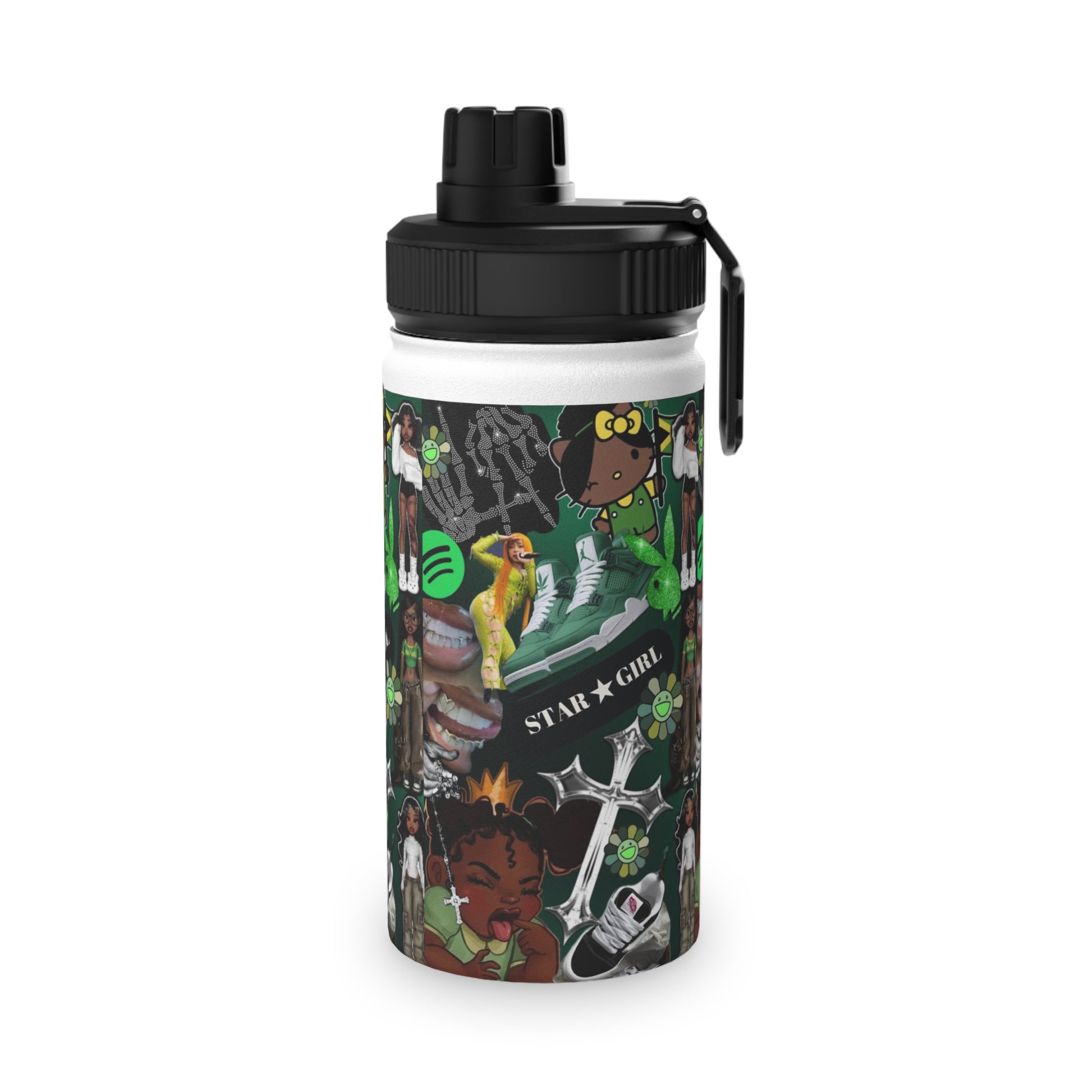 Star Girl Stainless Steel Water Bottle - Sports Lid, Trendy Design for Active Lifestyles