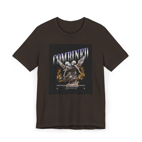 Combined Aesthetic Women Jersey T-Shirt - Graphic Angel Design