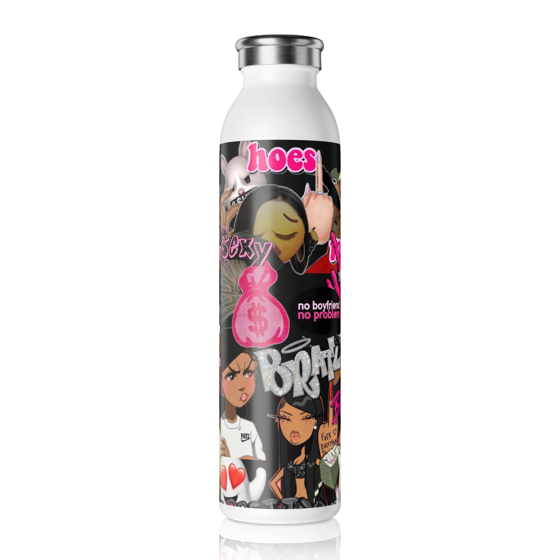 Water Bottle - Brat Doll Cute and Girly Design
