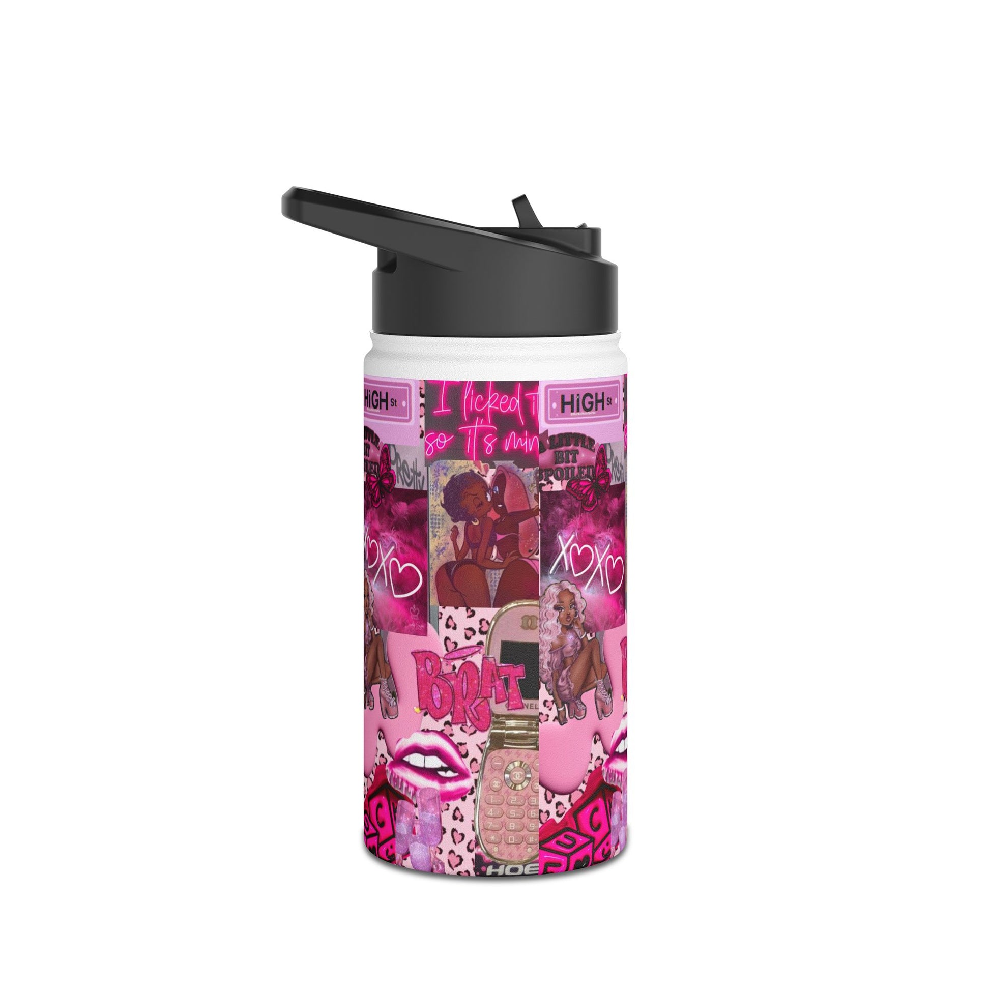 Chic Pink Stainless Steel Water Bottle - Trendy & Stylish for Everyday Use