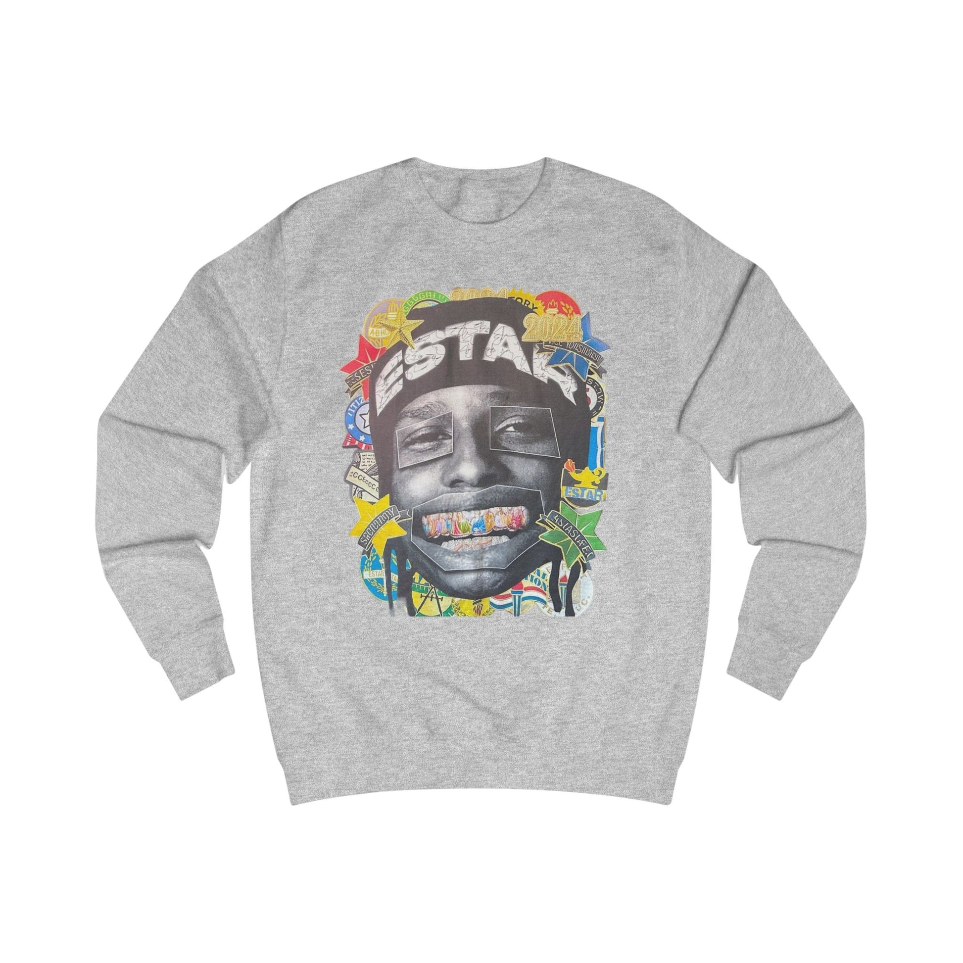 Artistic Graphic Unisex Sweatshirt | Casual Streetwear, Gift for Friends, Cozy Layering, Unique Designs, Art-Inspired Clothing