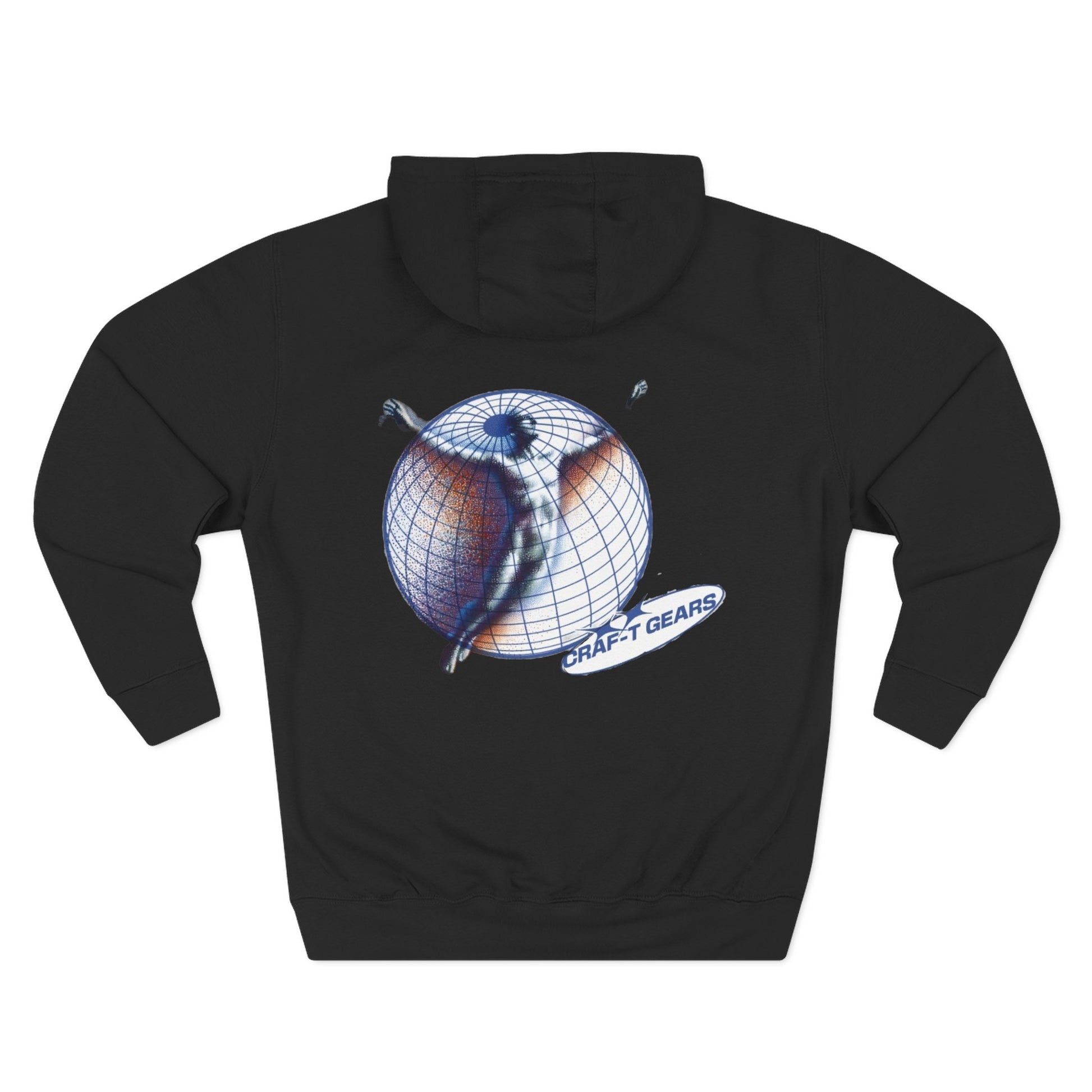 Men's Unbothered Style Three-Panel Fleece Hoodie - Chill Vibe, Perfect for Casual Days