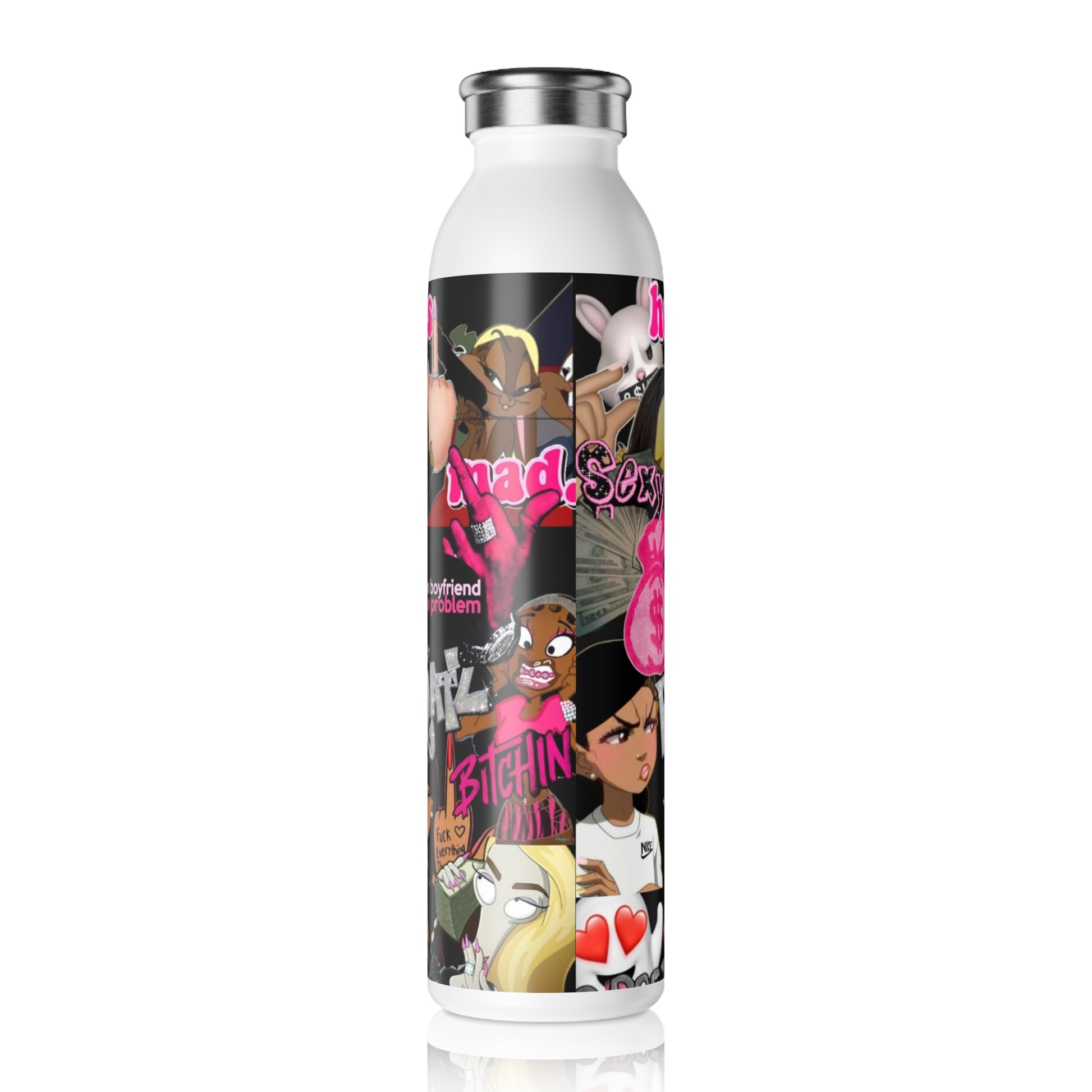 Water Bottle - Brat Doll Cute and Girly Design