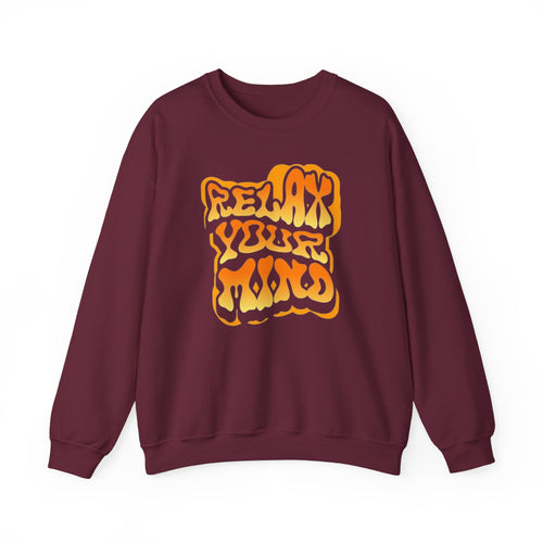 Retro Relax Your Mind Crewneck Sweatshirt | Cozy Unisex Graphic Sweater