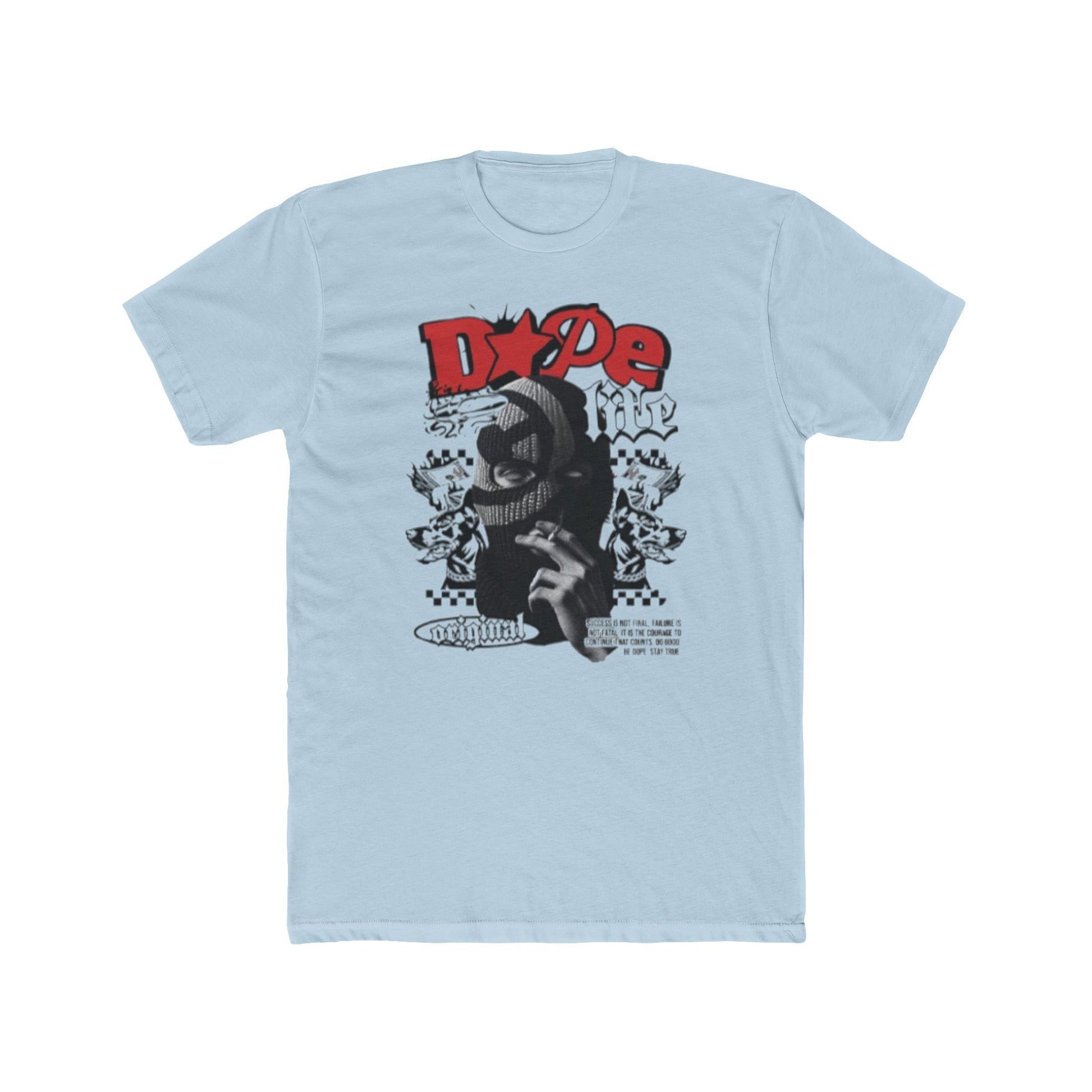 Dope Graphic Men's Cotton Crew Tee - Trendy Streetwear for Everyday Style