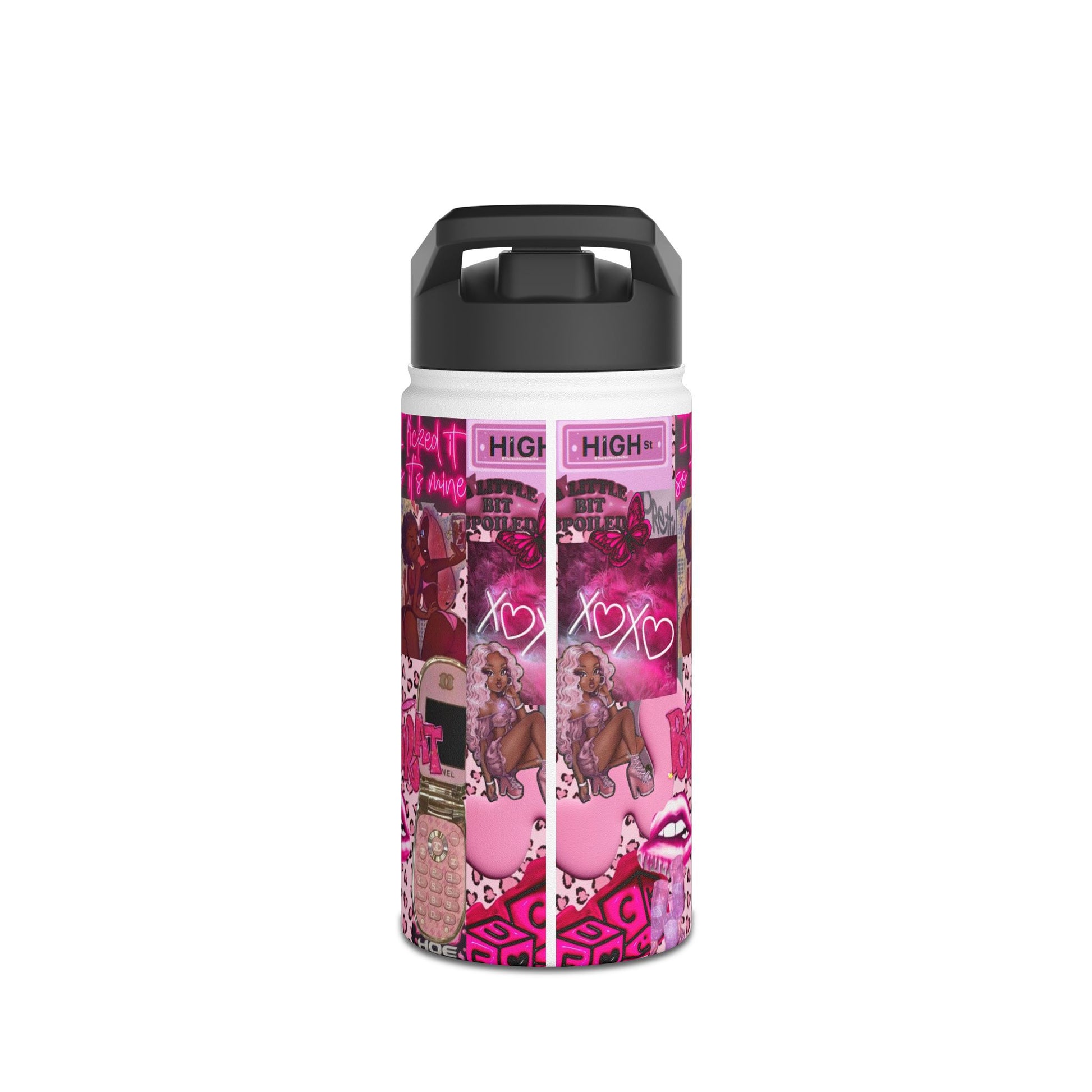 Chic Pink Stainless Steel Water Bottle - Trendy & Stylish for Everyday Use