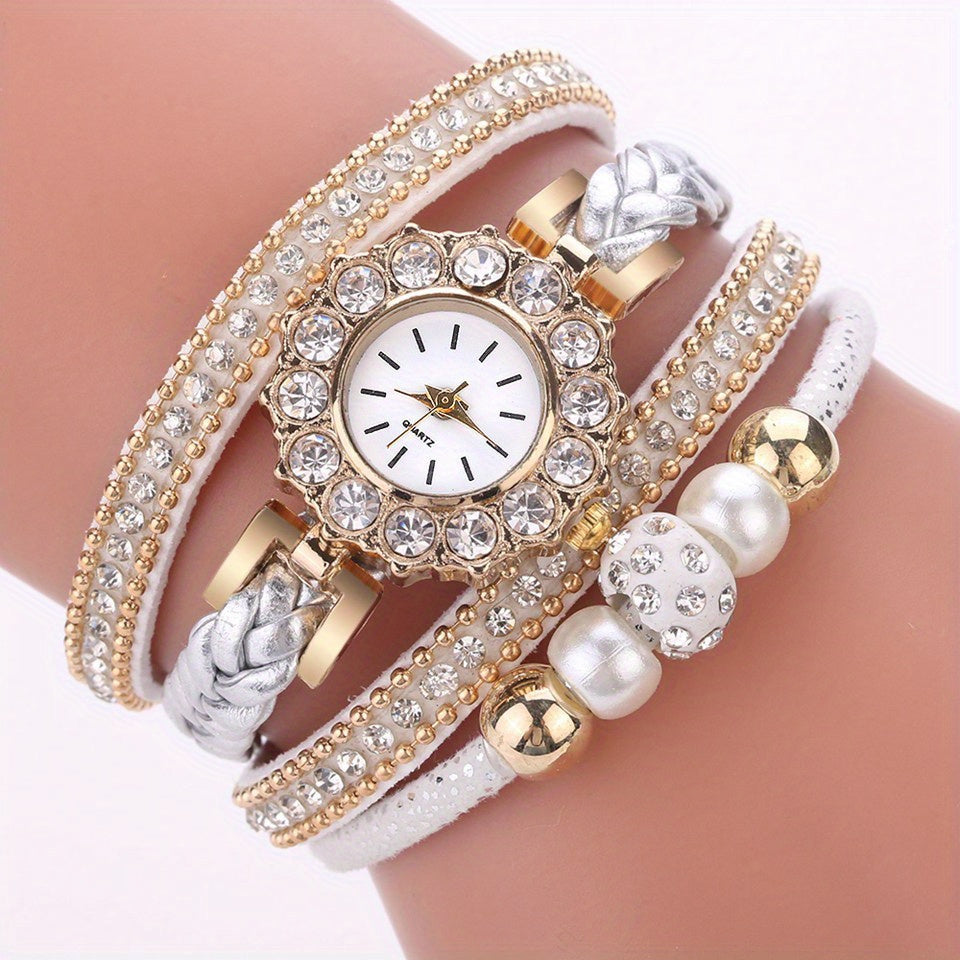 Luxury Dress Creative Watches Casual Women Bracelet Wristwatch Clock Christmas New Year Birthday Gifts