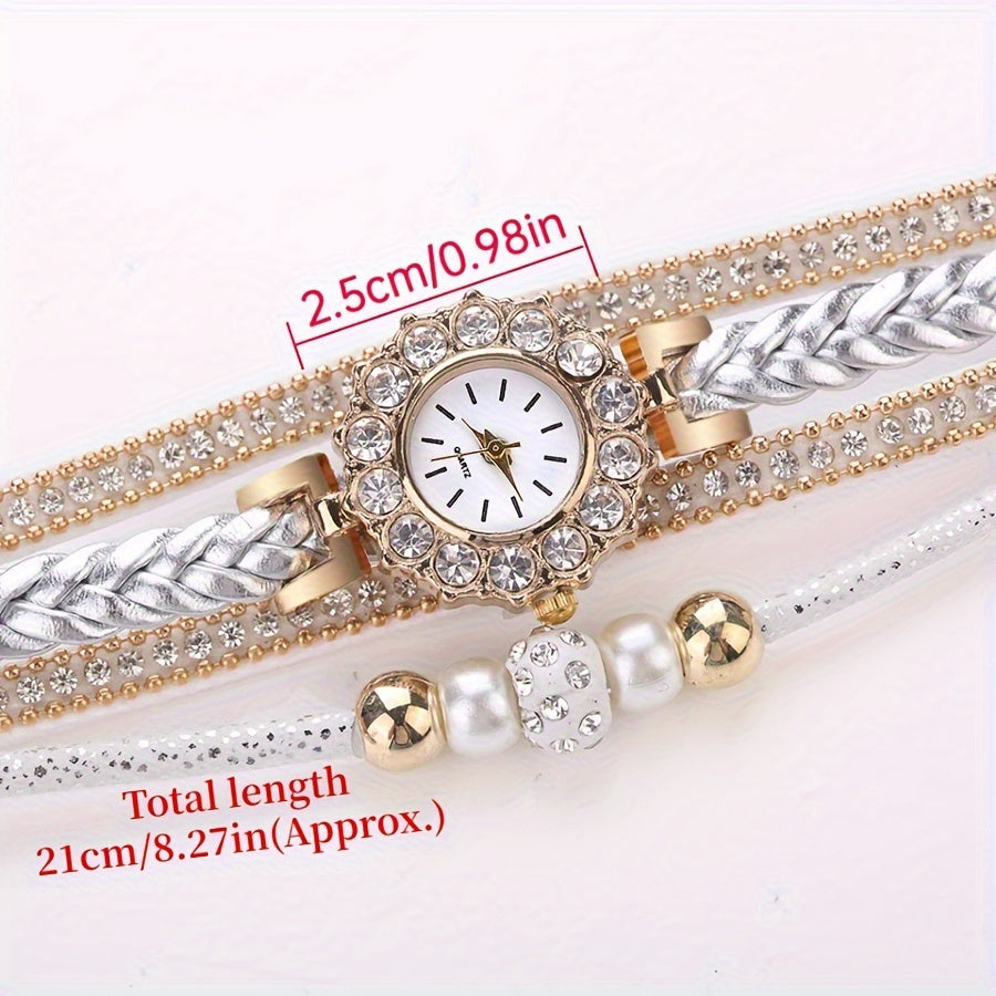 Luxury Dress Creative Watches Casual Women Bracelet Wristwatch Clock Christmas New Year Birthday Gifts