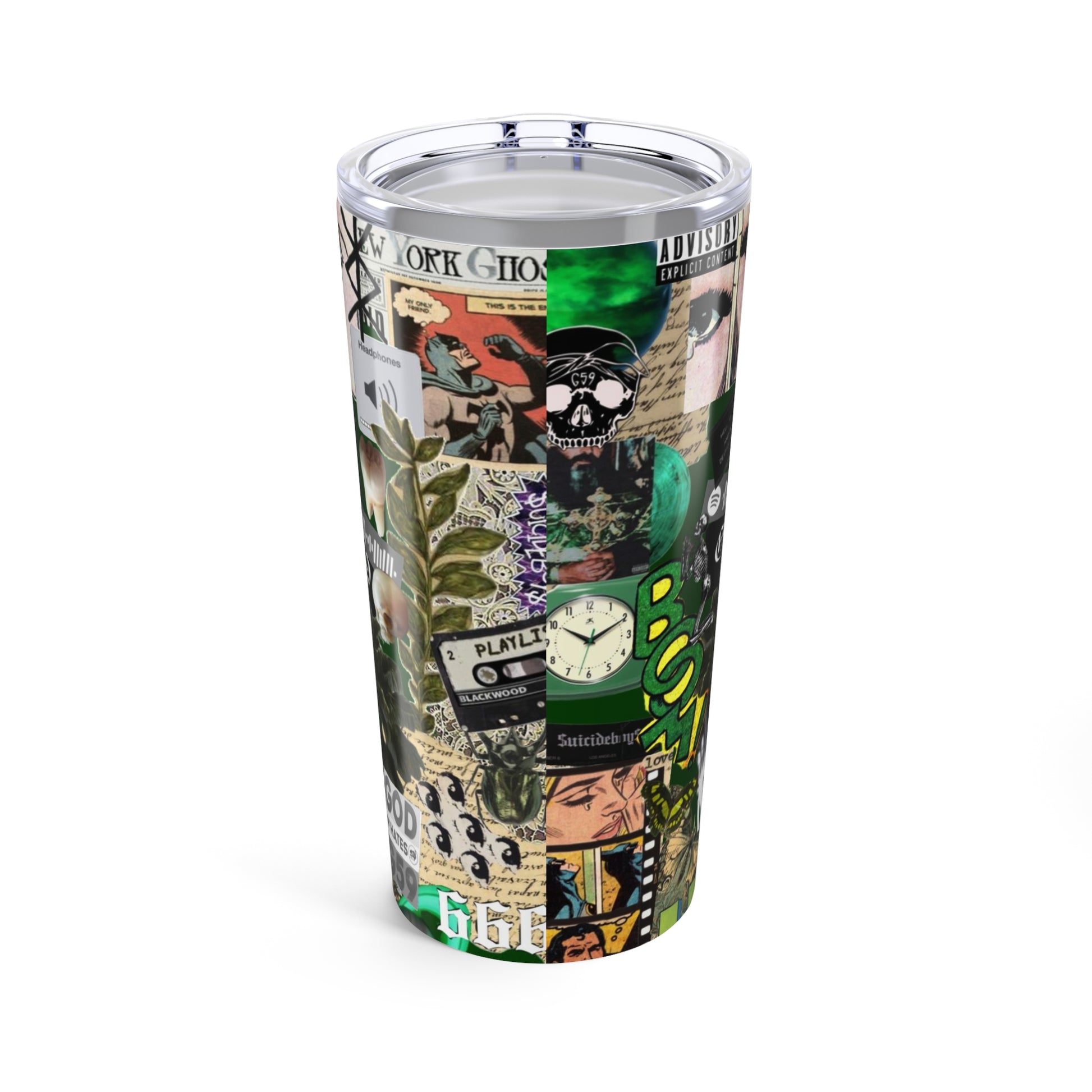 Vintage Vibes 20oz Tumbler - Retro Art Collage Drinkware