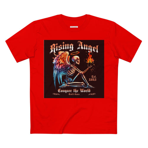 Rising Angel Graphic Tee - Conquer the World T-Shirt for Art & Music Lovers