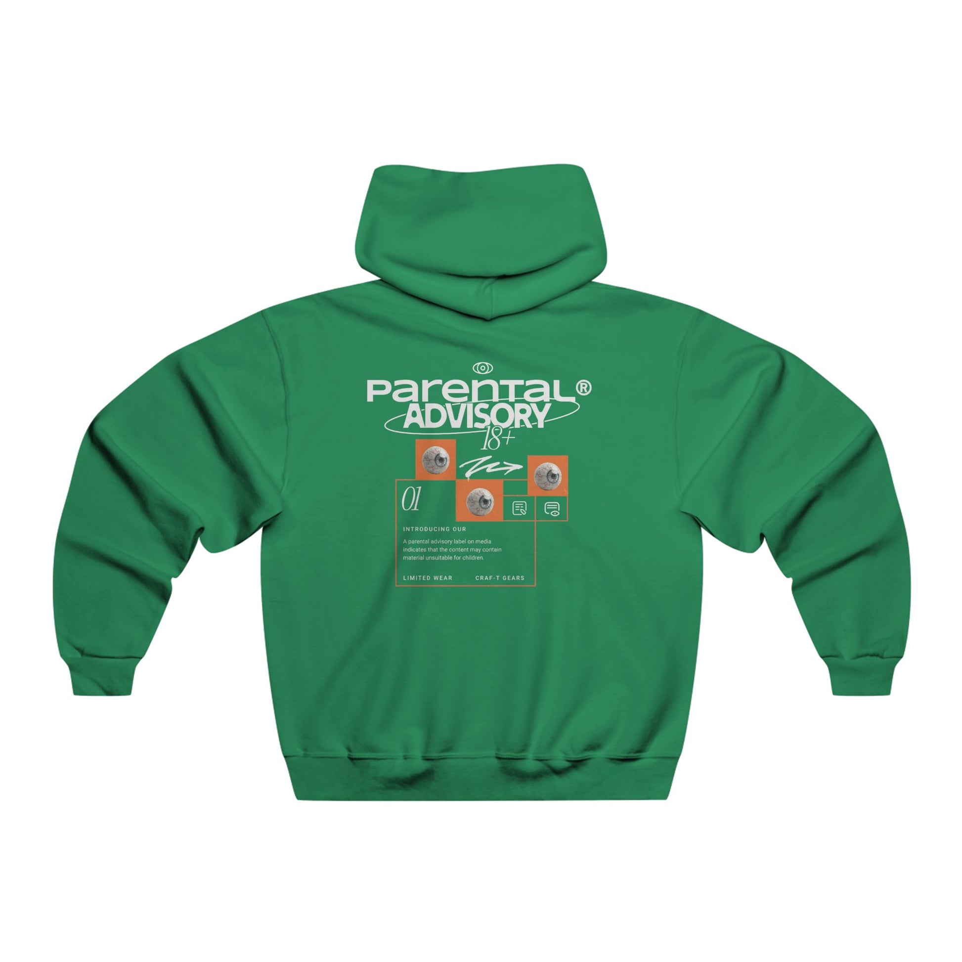 Men's Parental Advisory Hoodie - Streetwear Casual Sweatshirt