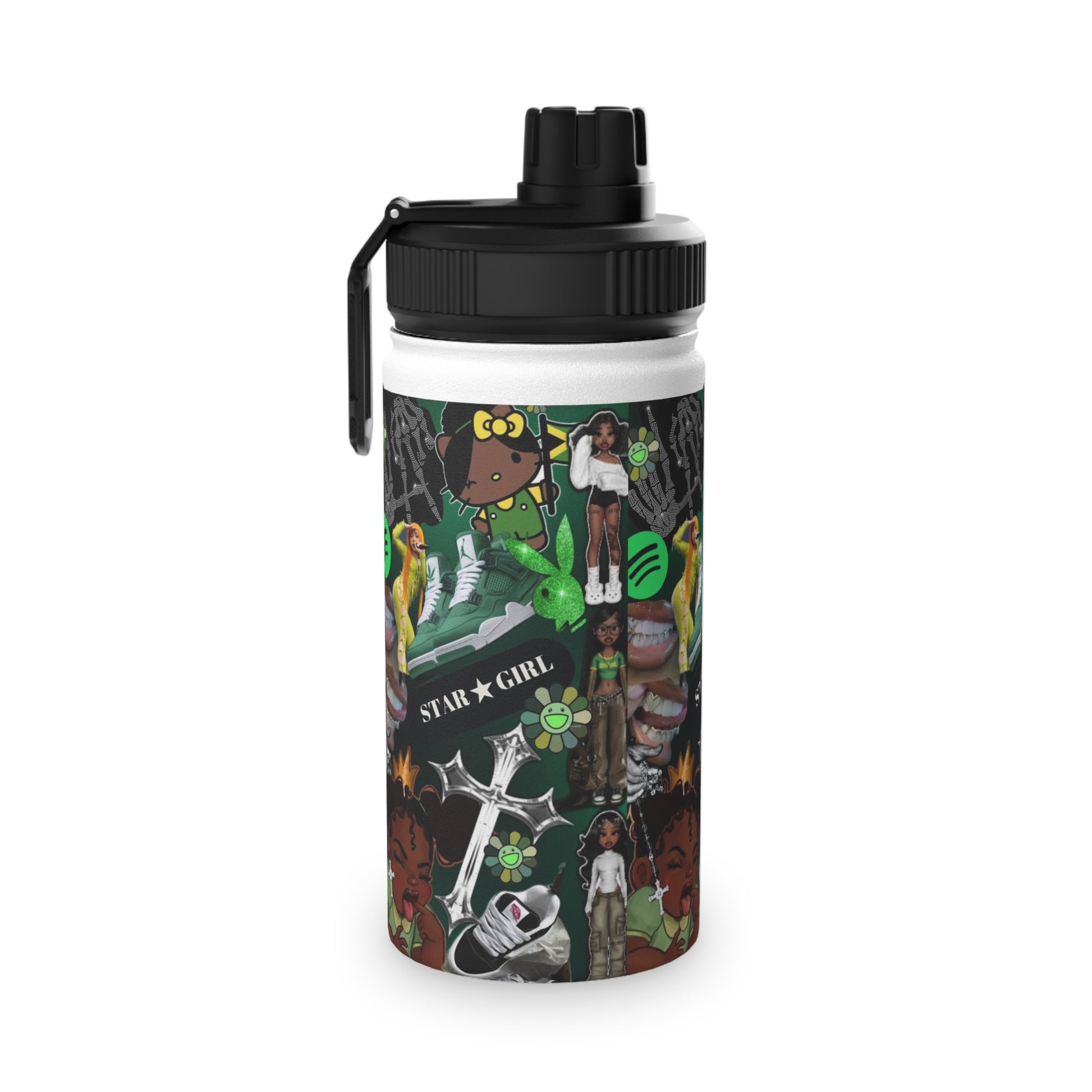 Star Girl Stainless Steel Water Bottle - Sports Lid, Trendy Design for Active Lifestyles