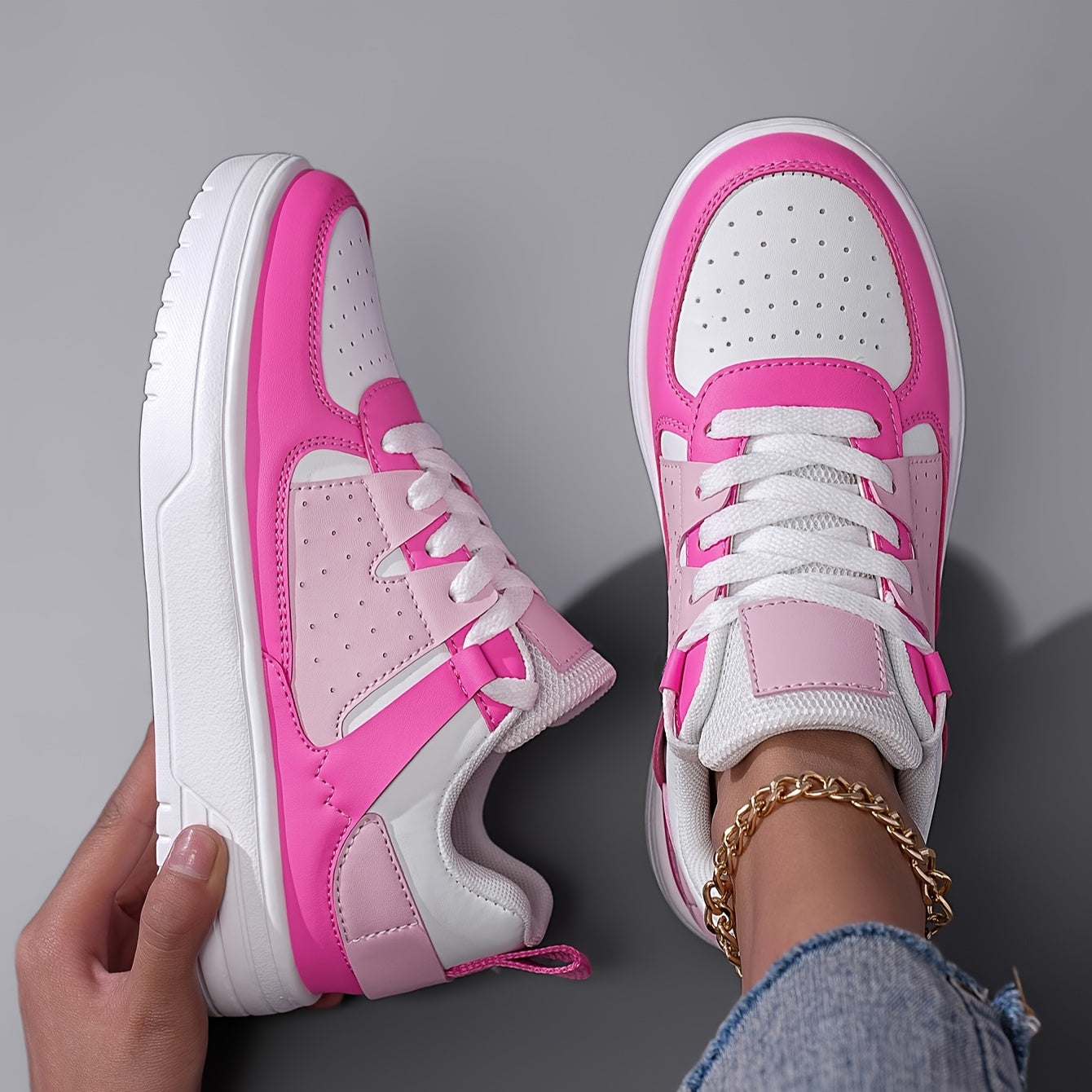 Womens Sneakers Slip On Walking Tennis Shoes, Breathable Running Shoes Lightweight Mesh Gym Shoes, Casual Non Slip Workout Shoes