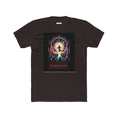 Unisex Cotton Crew Tee - Retro Cosmic Graphic Tee