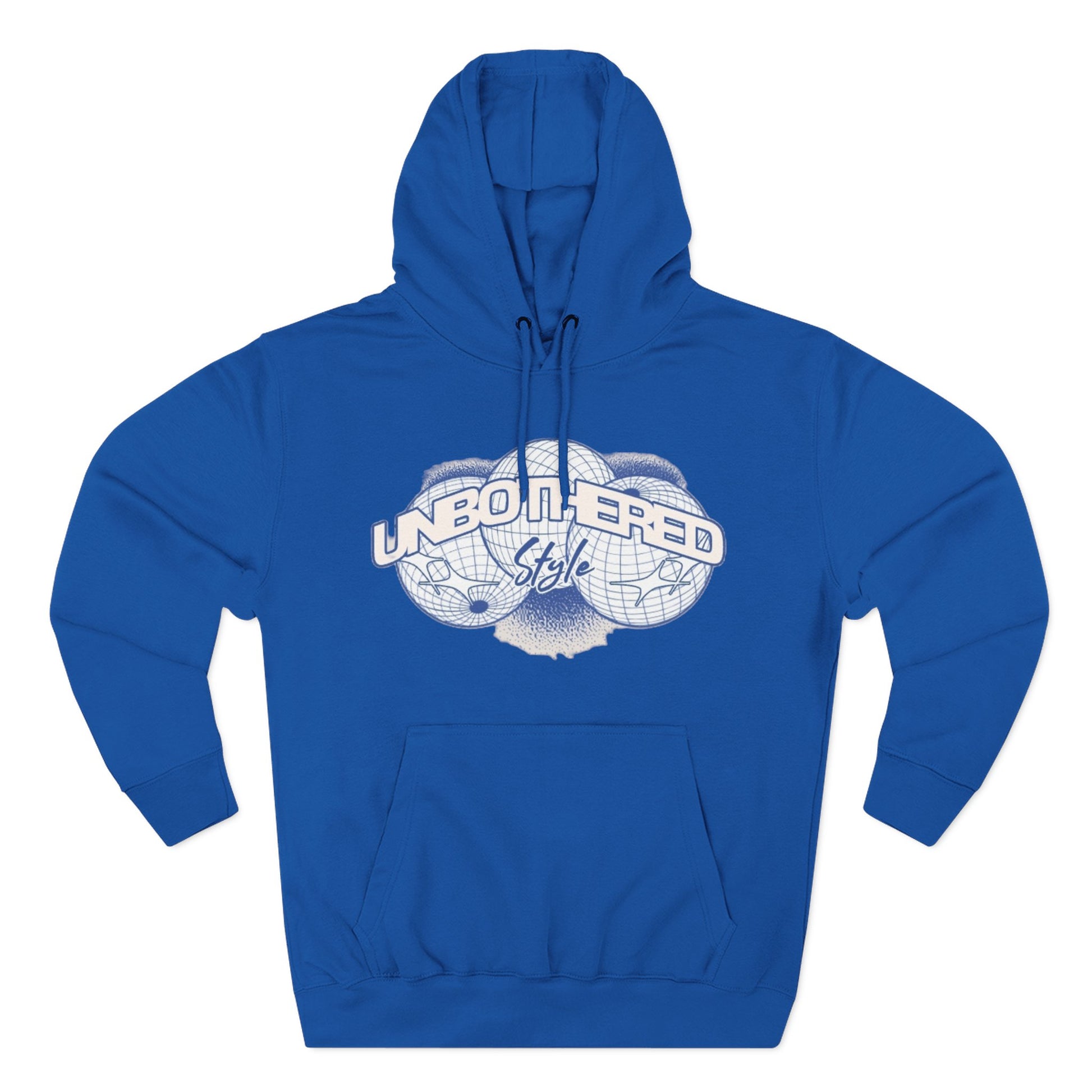Men's Unbothered Style Three-Panel Fleece Hoodie - Chill Vibe, Perfect for Casual Days