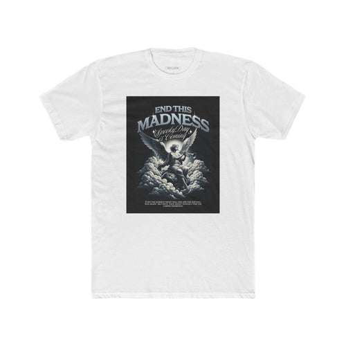 End This Madness Male Cotton Crew Tee - Graphic T-Shirt for Casual Wear