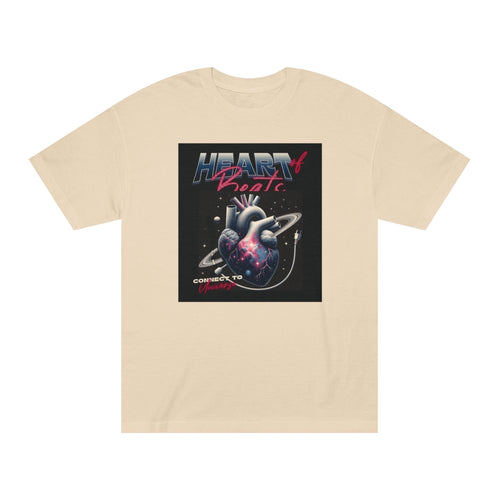Heart of Beat Mem Classic Tee – Connect to Humanity Graphic T-Shirt for Music Lovers