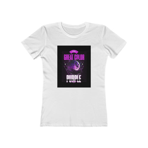 The Great Color Purple Women's Boyfriend Tee - Casual Graphic T-Shirt