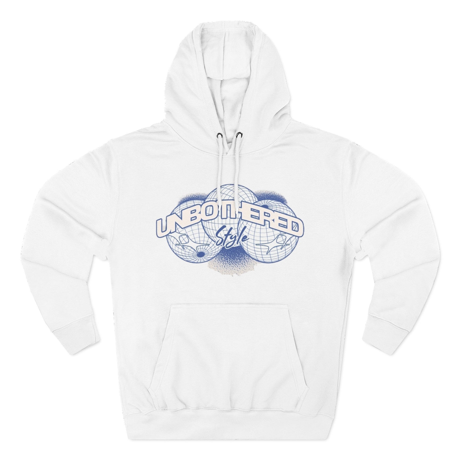 Men's Unbothered Style Three-Panel Fleece Hoodie - Chill Vibe, Perfect for Casual Days