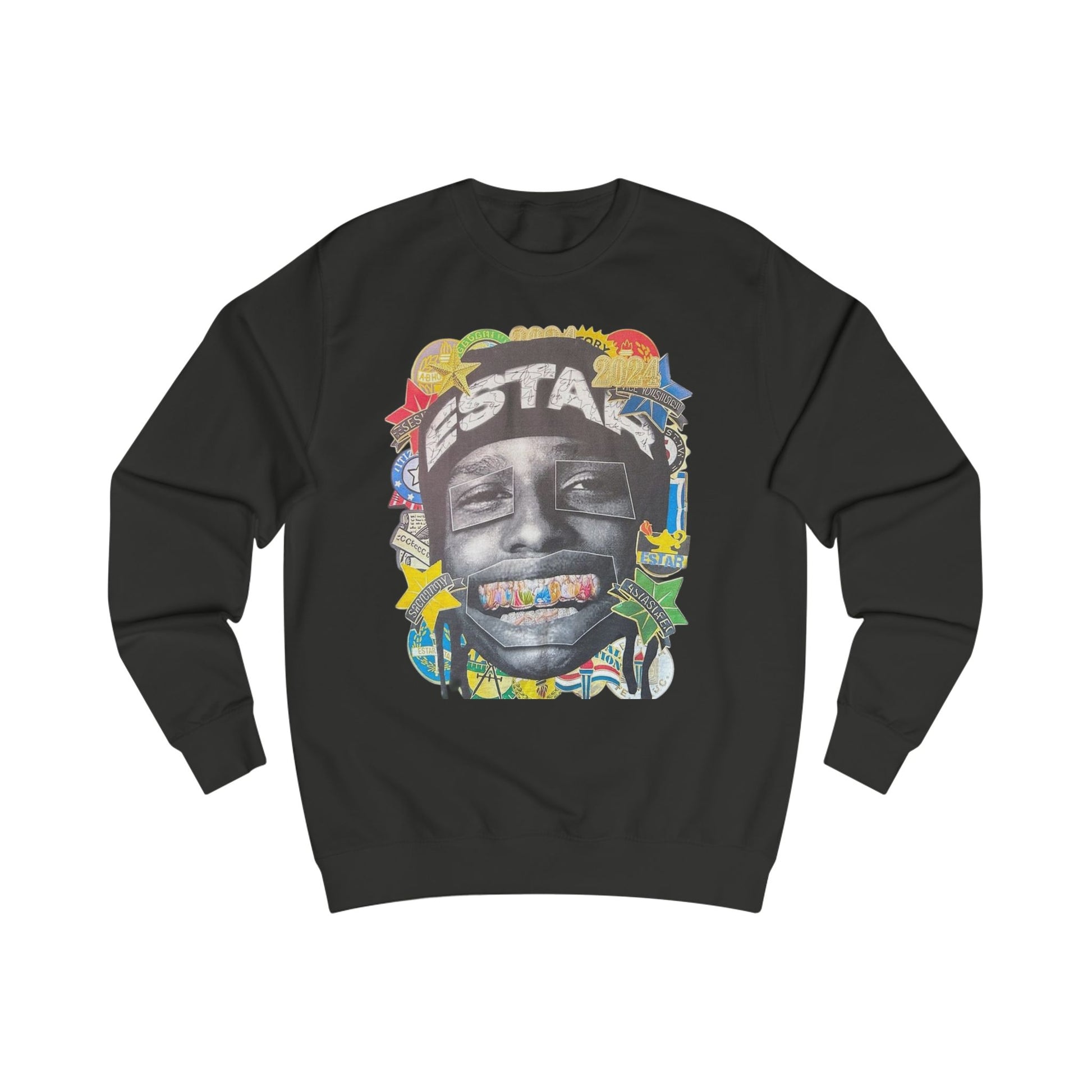 Artistic Graphic Unisex Sweatshirt | Casual Streetwear, Gift for Friends, Cozy Layering, Unique Designs, Art-Inspired Clothing
