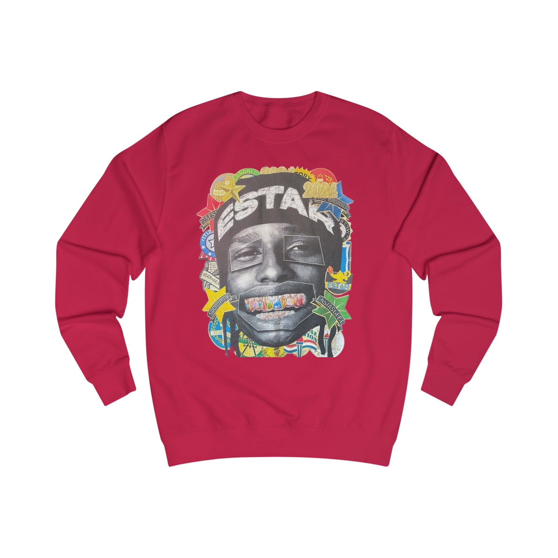 Artistic Graphic Unisex Sweatshirt | Casual Streetwear, Gift for Friends, Cozy Layering, Unique Designs, Art-Inspired Clothing