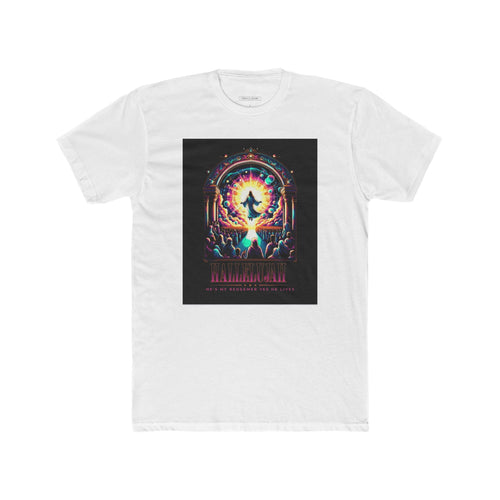 Unisex Cotton Crew Tee - Retro Cosmic Graphic Tee
