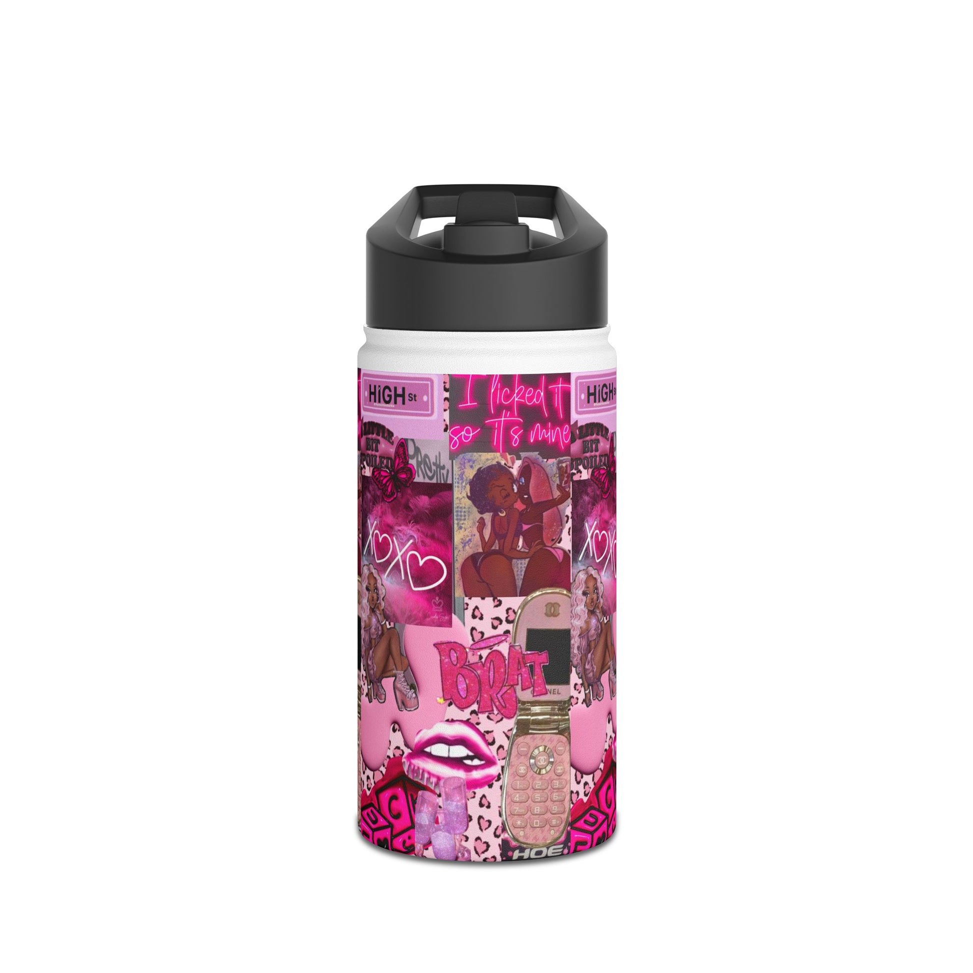 Chic Pink Stainless Steel Water Bottle - Trendy & Stylish for Everyday Use
