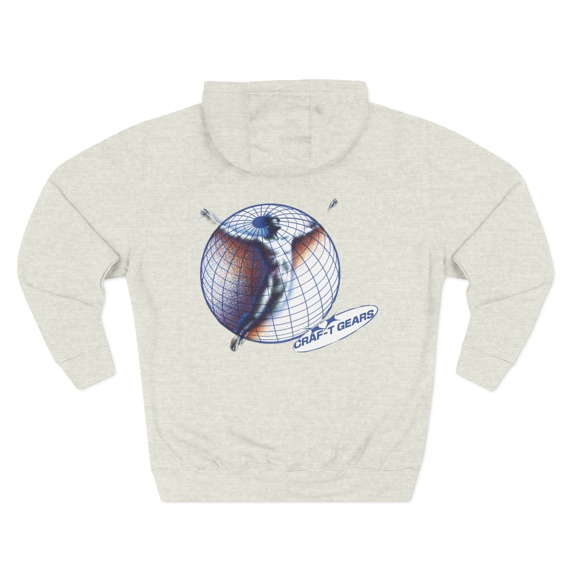 Men's Unbothered Style Three-Panel Fleece Hoodie - Chill Vibe, Perfect for Casual Days