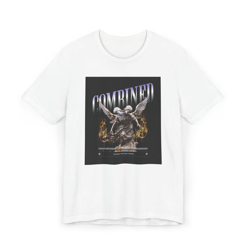 Combined Aesthetic Women Jersey T-Shirt - Graphic Angel Design