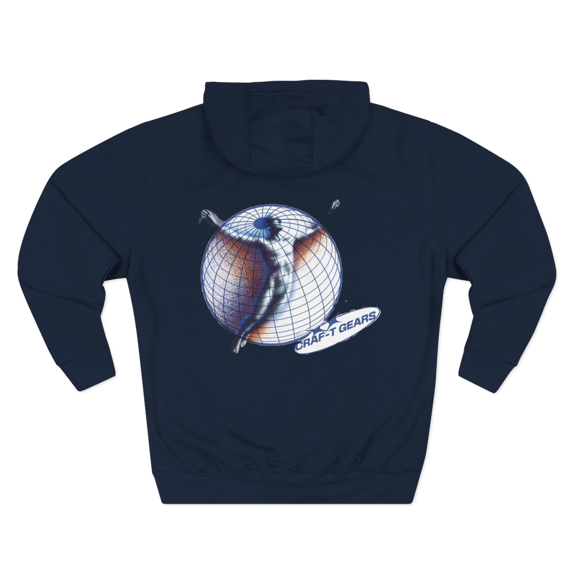 Men's Unbothered Style Three-Panel Fleece Hoodie - Chill Vibe, Perfect for Casual Days