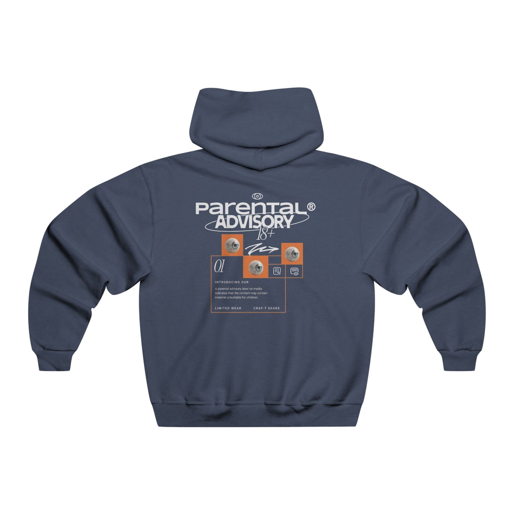 Men's Parental Advisory Hoodie - Streetwear Casual Sweatshirt