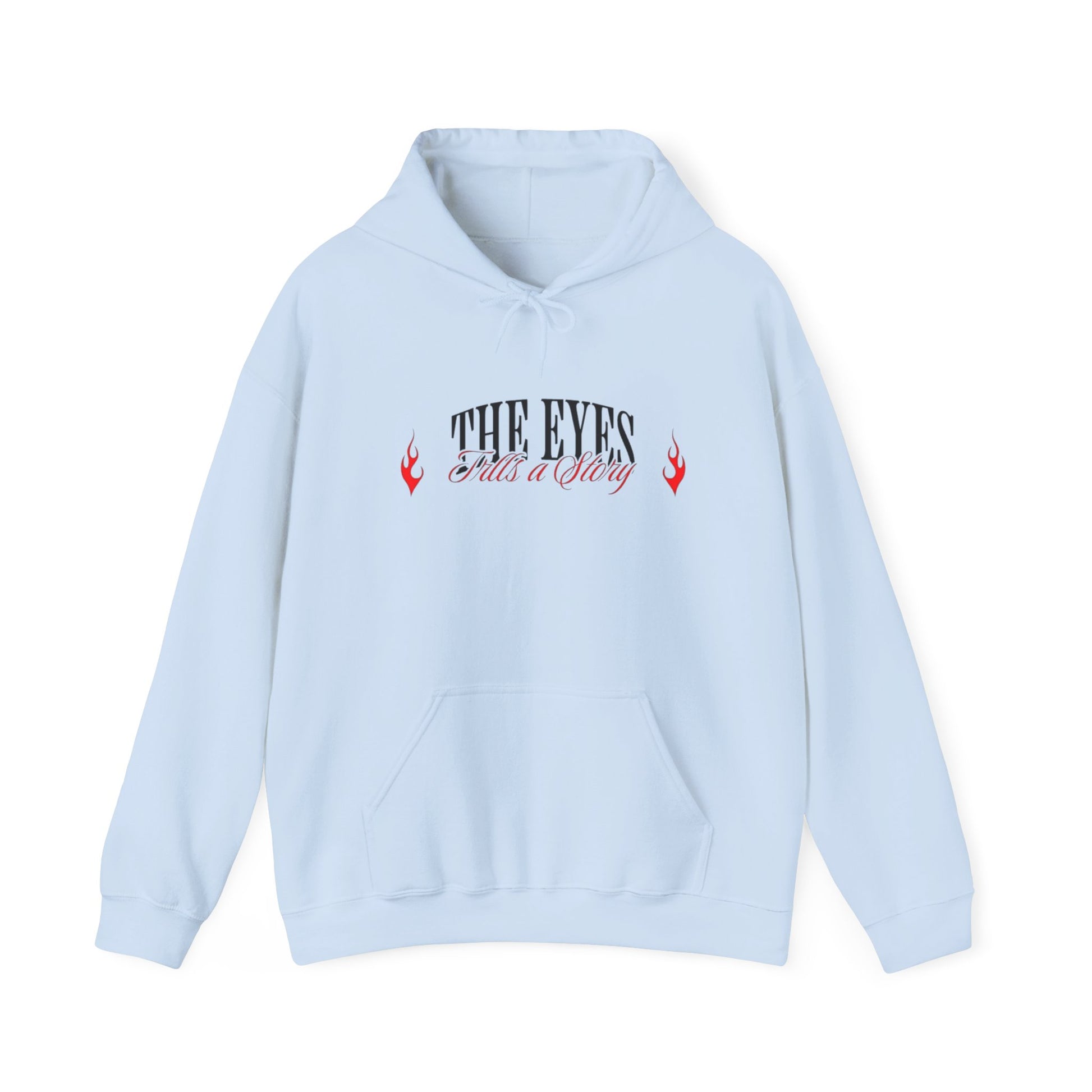 Men Heavy Blend™ Hooded Sweatshirt - 'The Eyes Tell a Story' Design