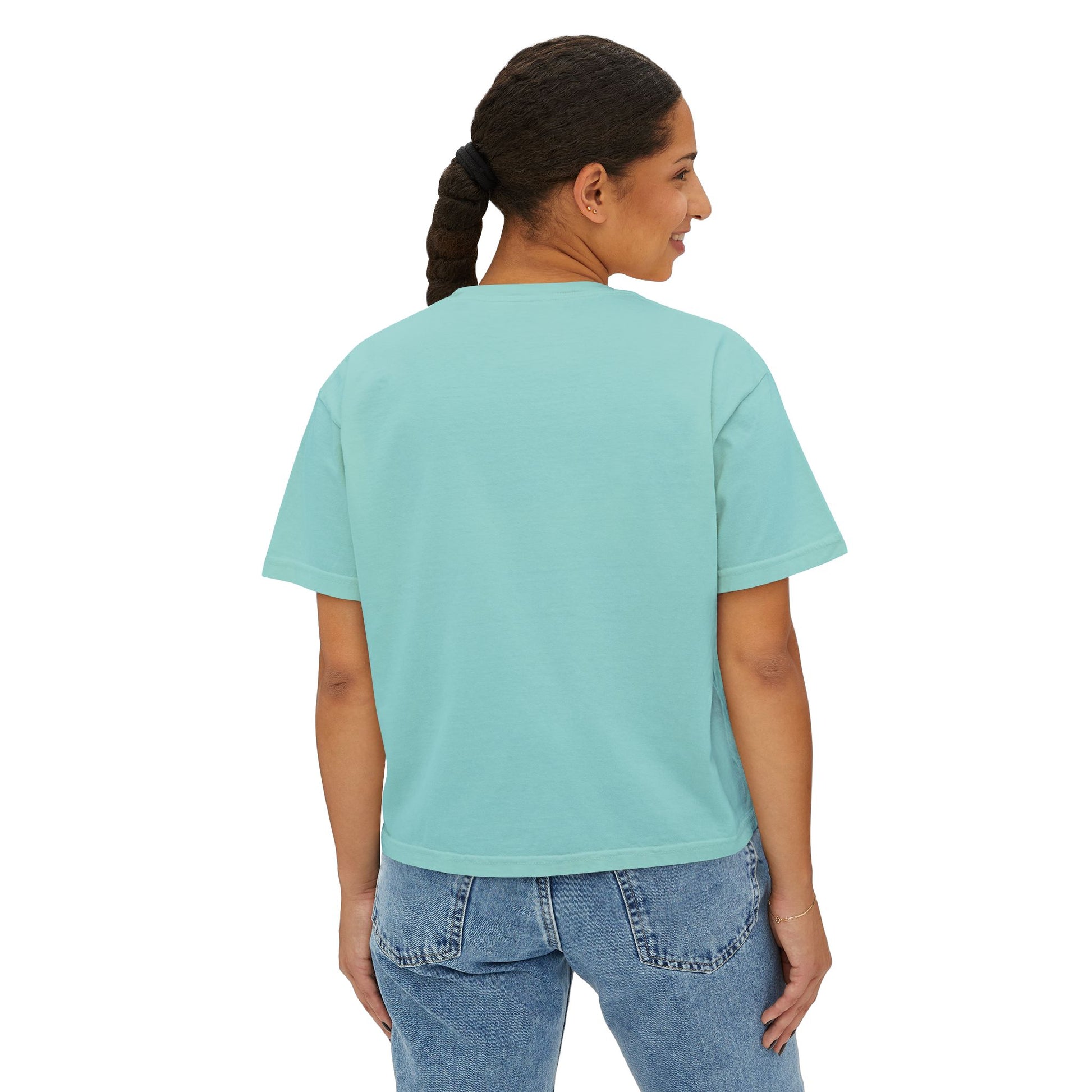 Graphic Boxy Tee - 'Grew On 2000s Era' Vintage Style Women's Top