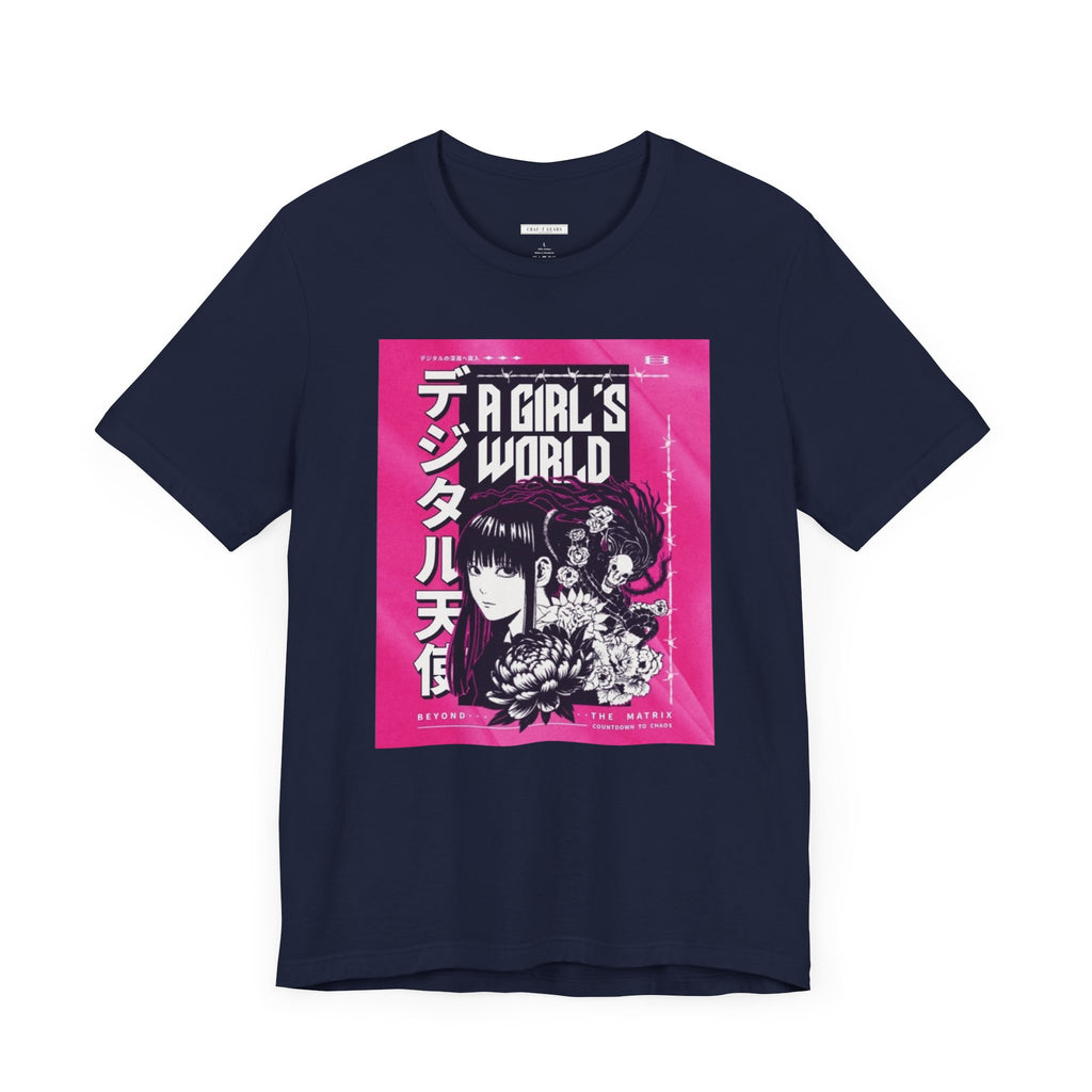 A Girl's World Graphic Tee - Women Short Sleeve T-Shirt