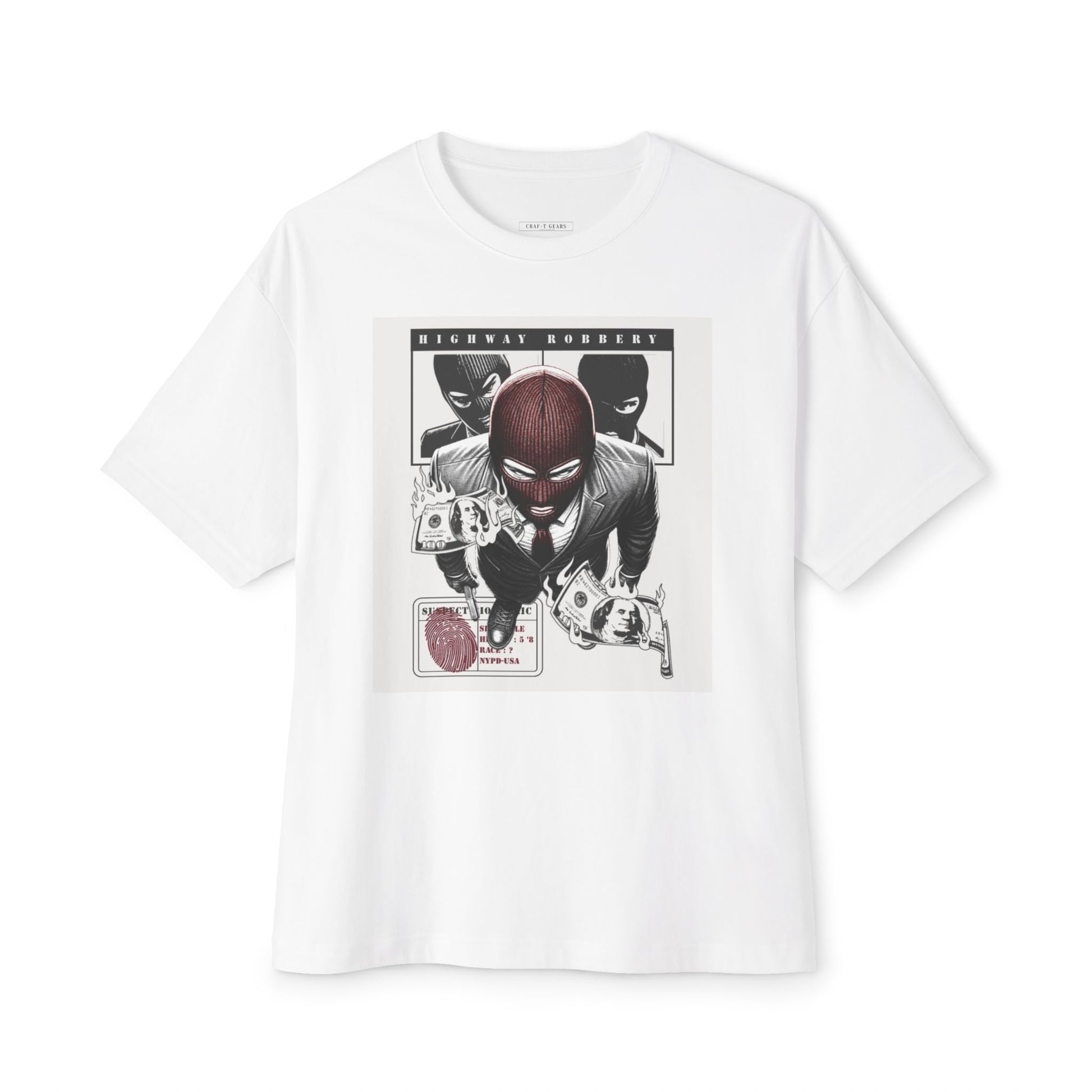 Highway Robbery Graphic Men's Oversized Tee
