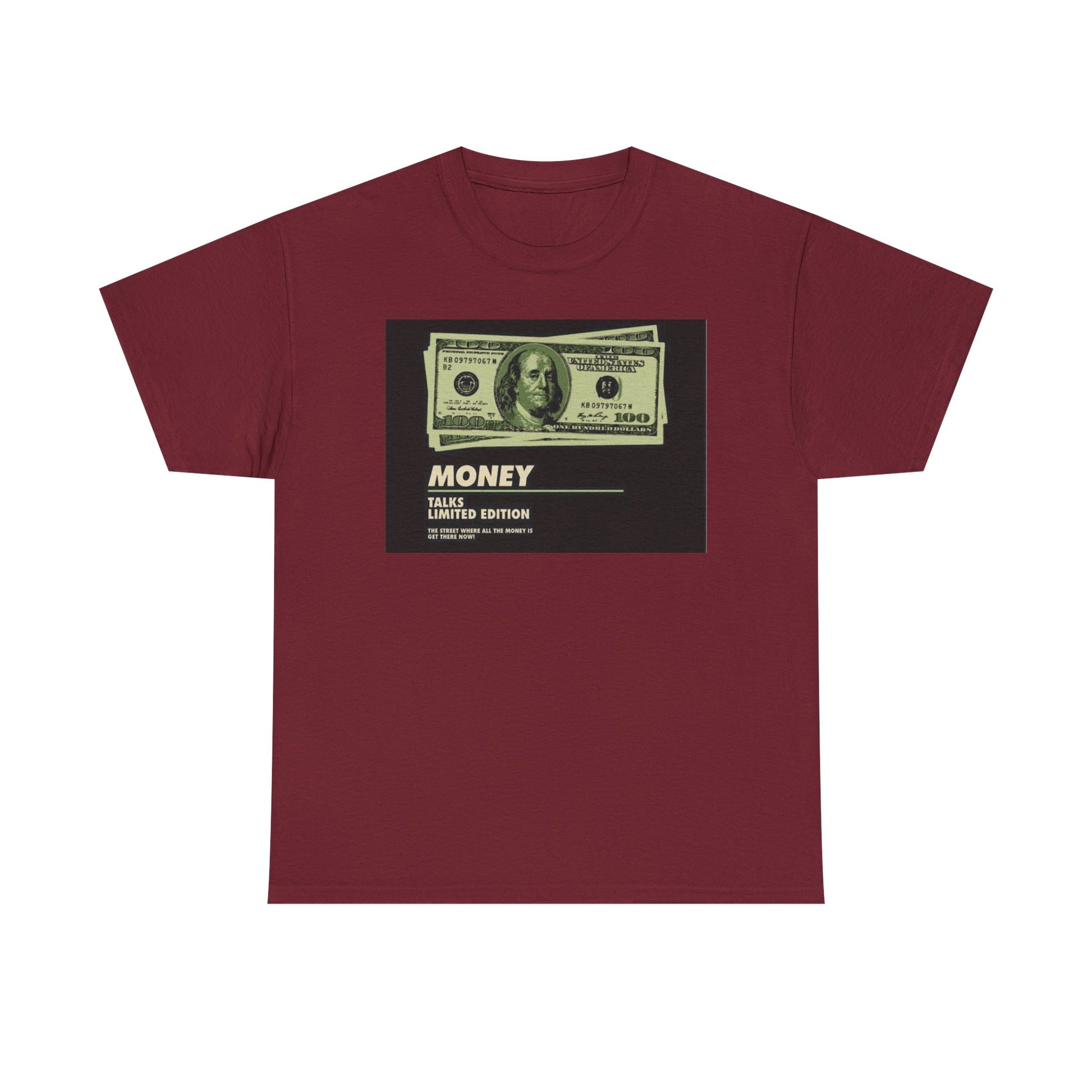 Limited Edition Money Graphic Male Heavy Cotton Tee