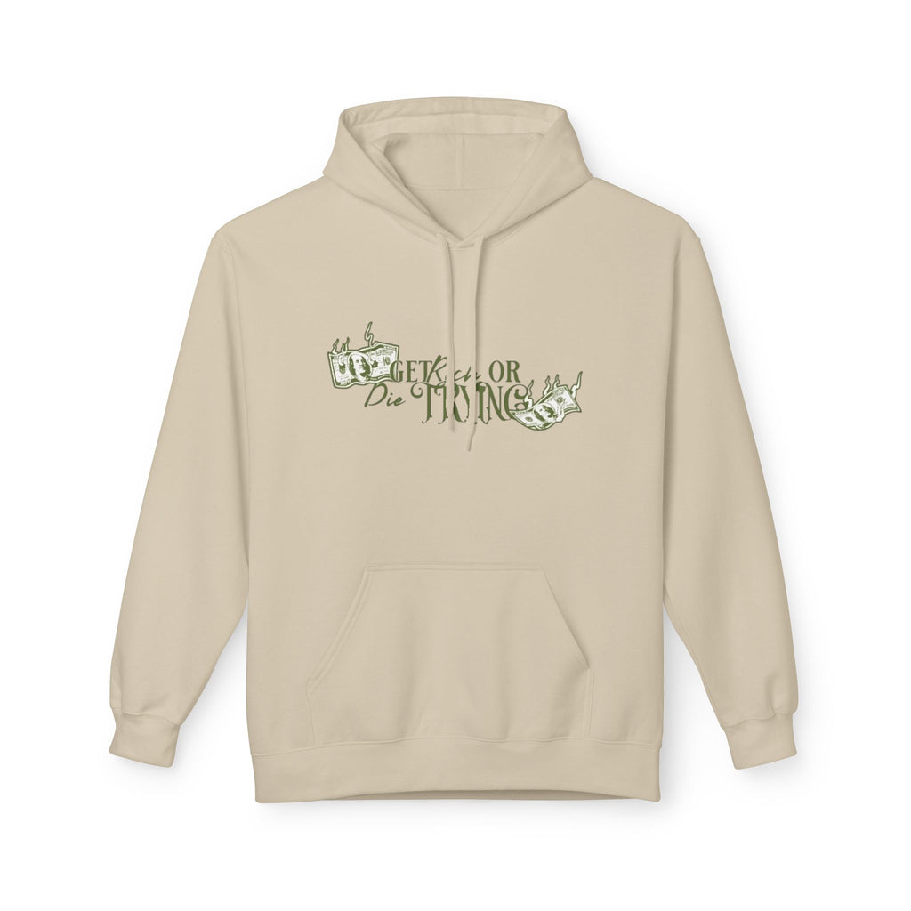 Get Rich or Die Trying Hoodie - Men's Midweight, Trendy & Comfortable