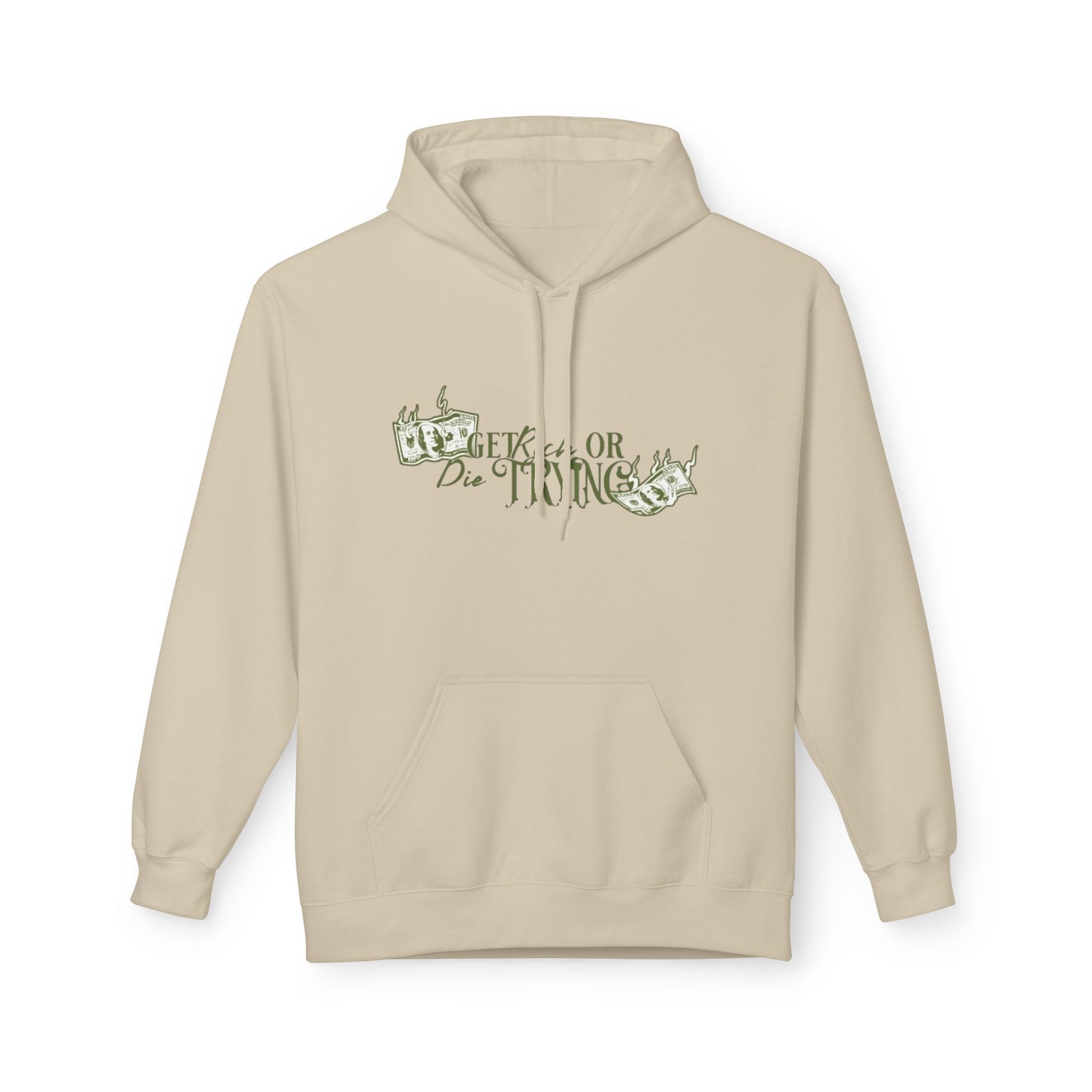 Get Rich or Die Trying Hoodie - Men's Midweight, Trendy & Comfortable