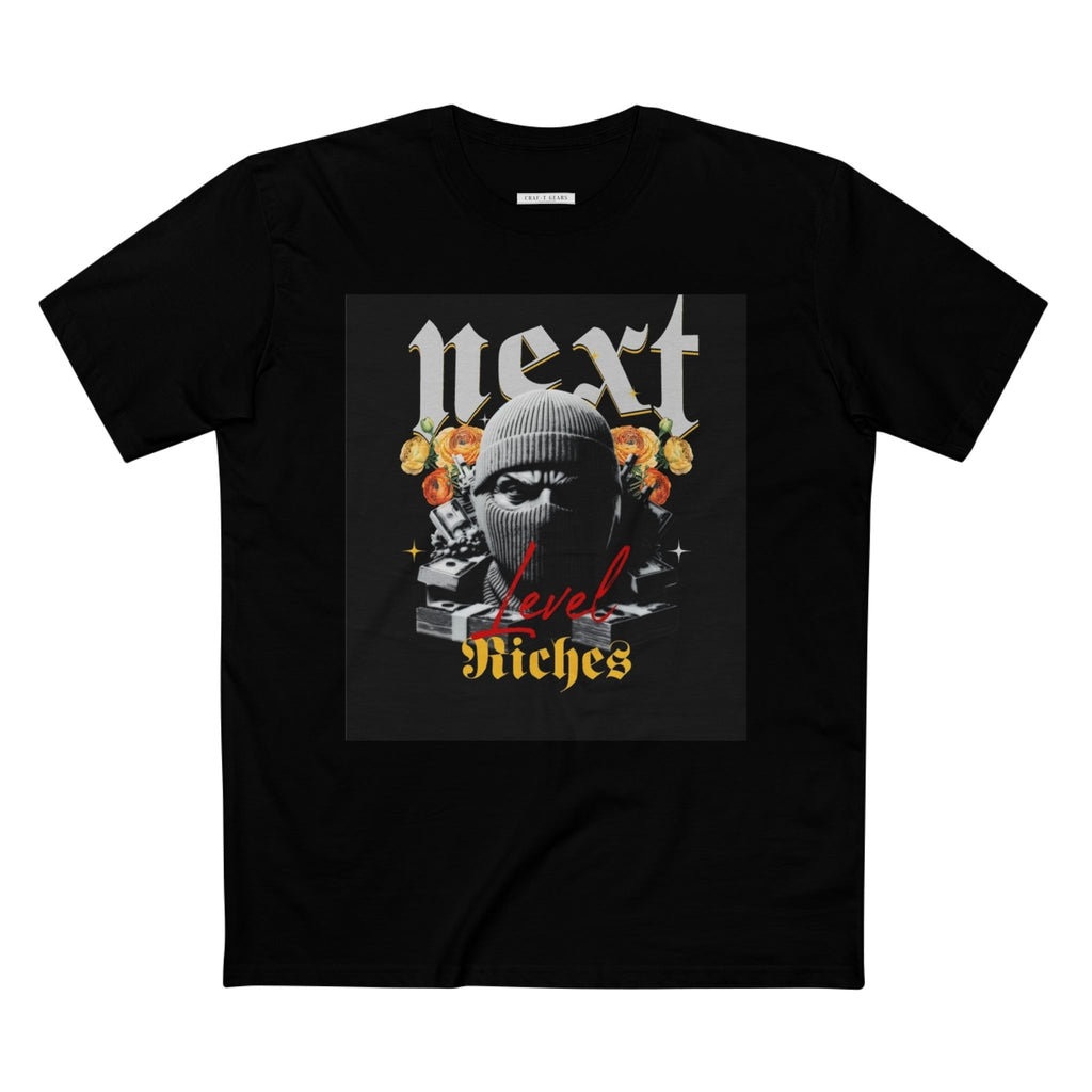 Next Level Riches Graphic Tee for Ambitious Men