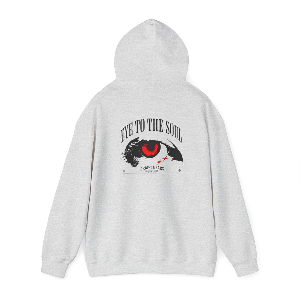 Men Heavy Blend™ Hooded Sweatshirt - 'The Eyes Tell a Story' Design