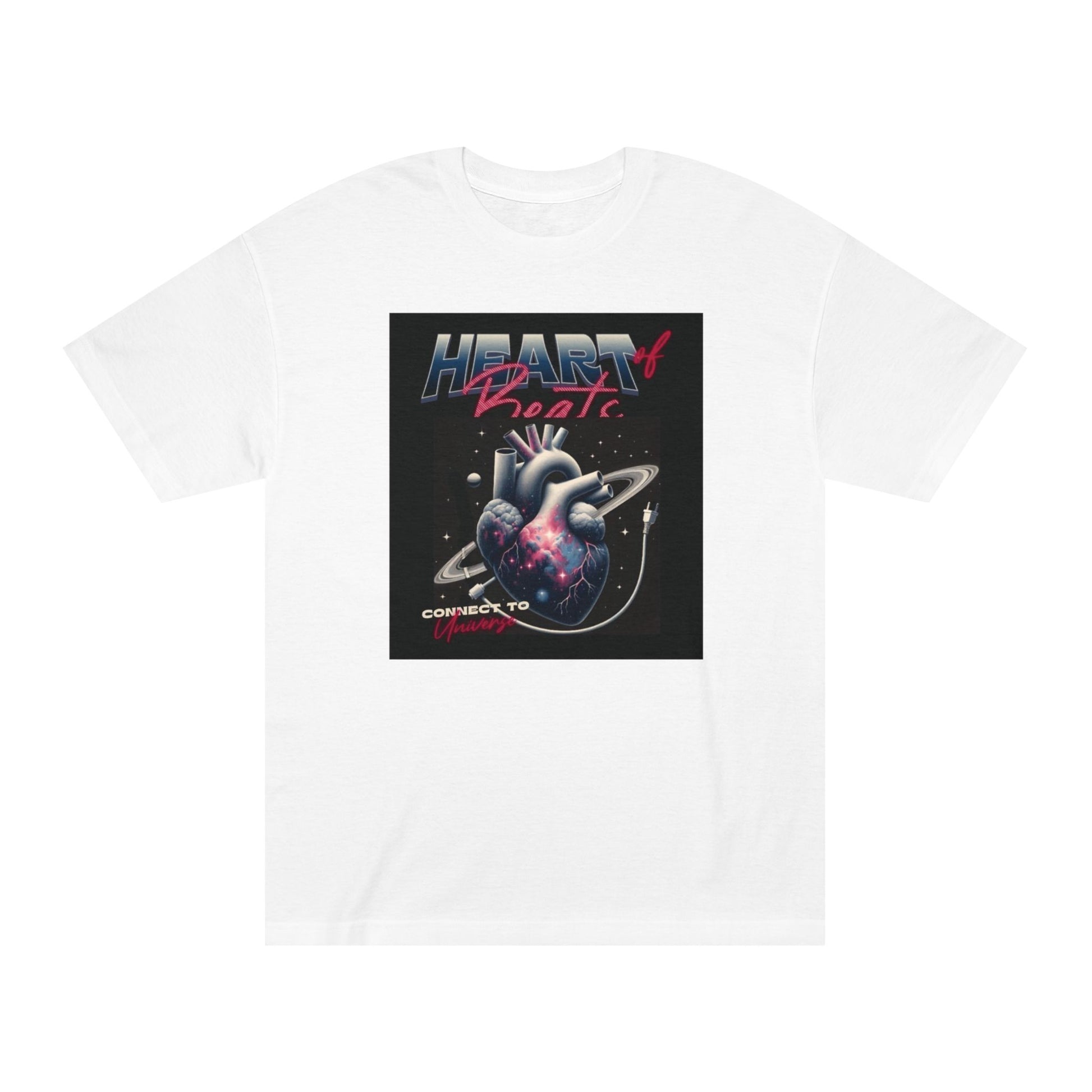 Heart of Beat Mem Classic Tee – Connect to Humanity Graphic T-Shirt for Music Lovers