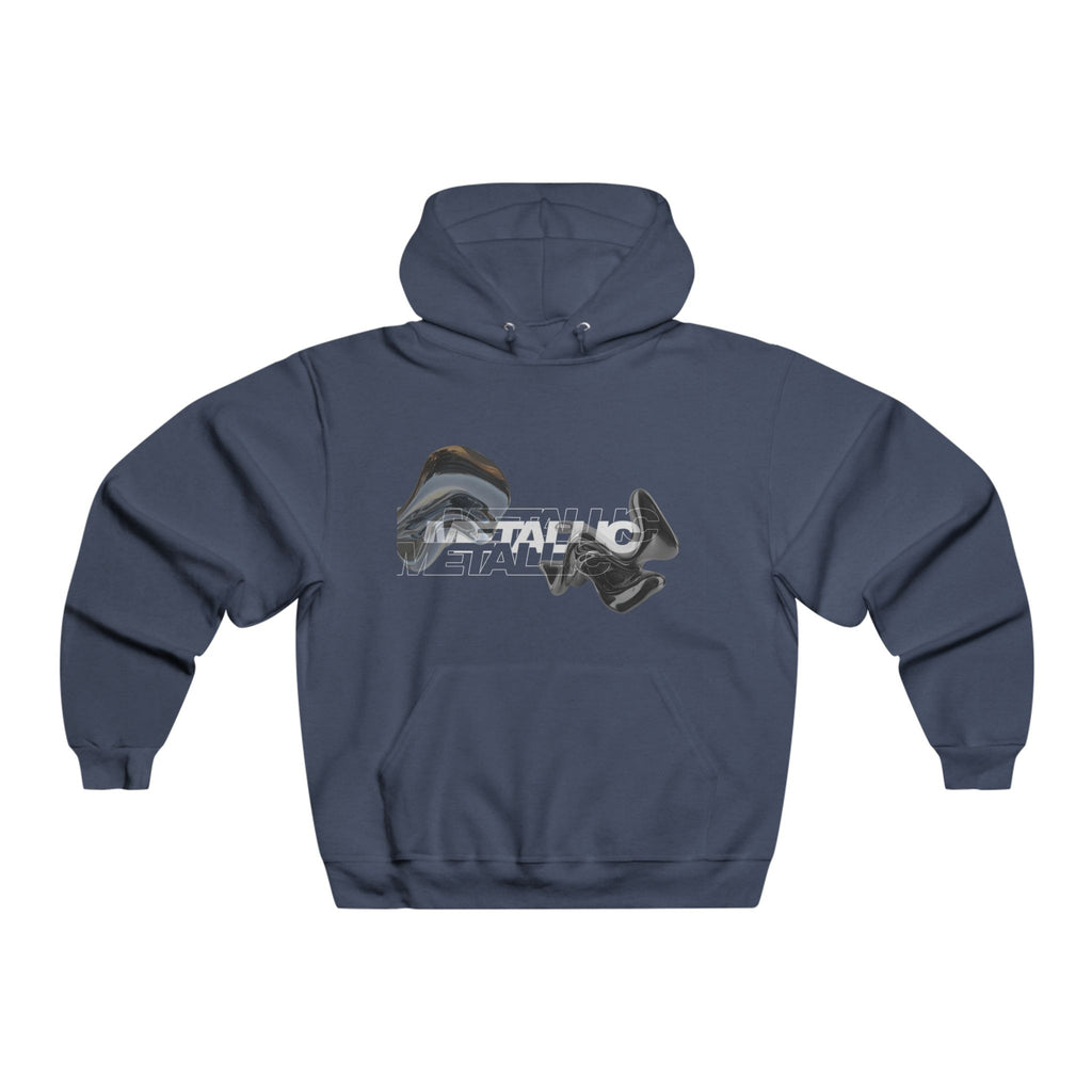 Streetwear Metallic Graphic Hoodie for Trendsetters