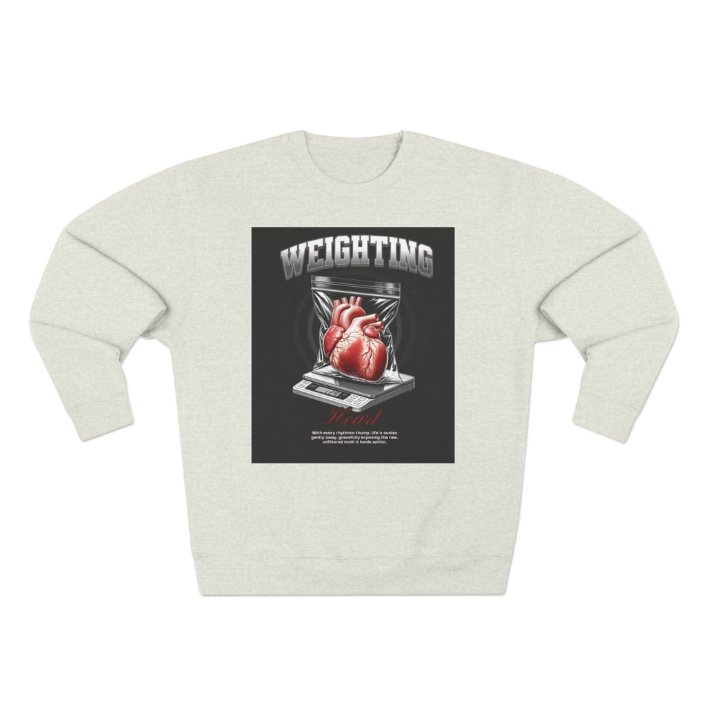 Weighting Heart Unisex Crewneck Sweatshirt - Perfect for Fitness Lovers