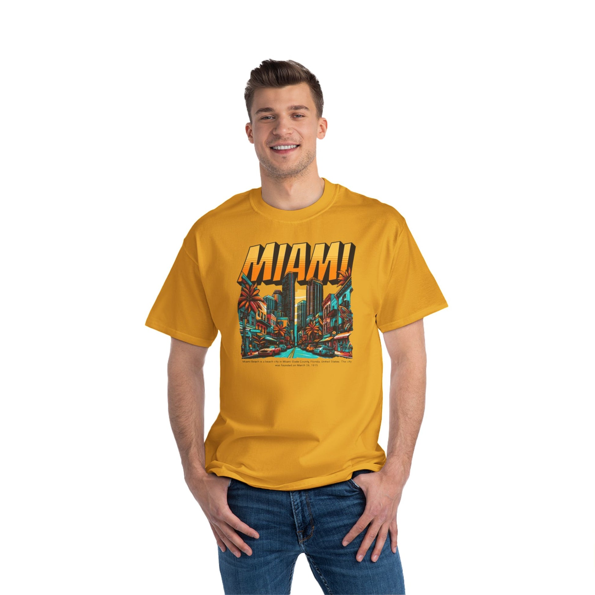 Miami Vintage Graphic T-Shirt - Perfect for Summer Adventures